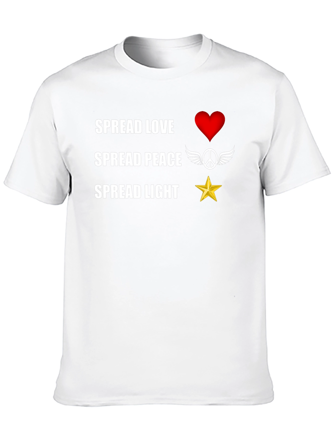 Spread Love Peace Light T-Shirt