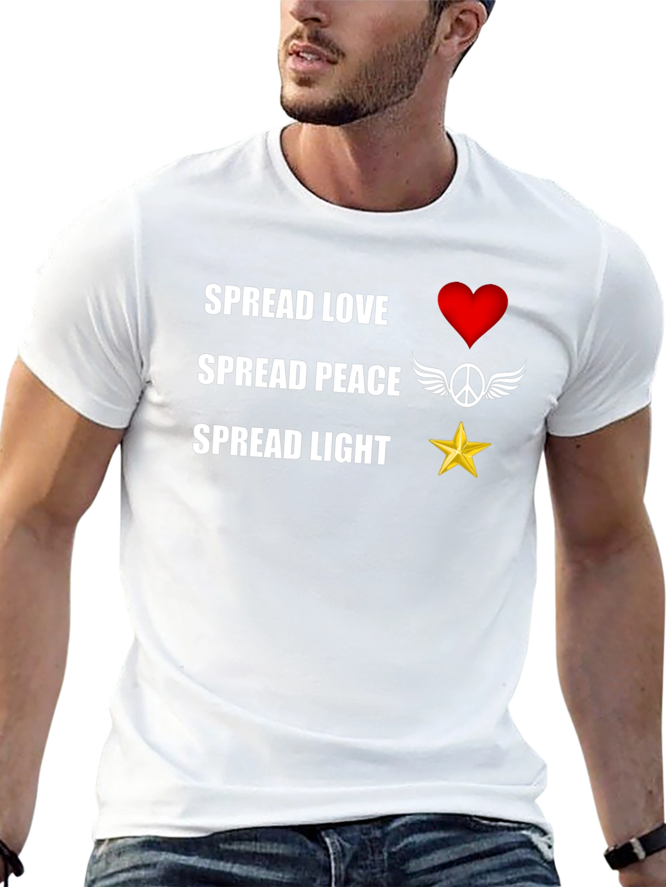 Spread Love Peace Light T-Shirt