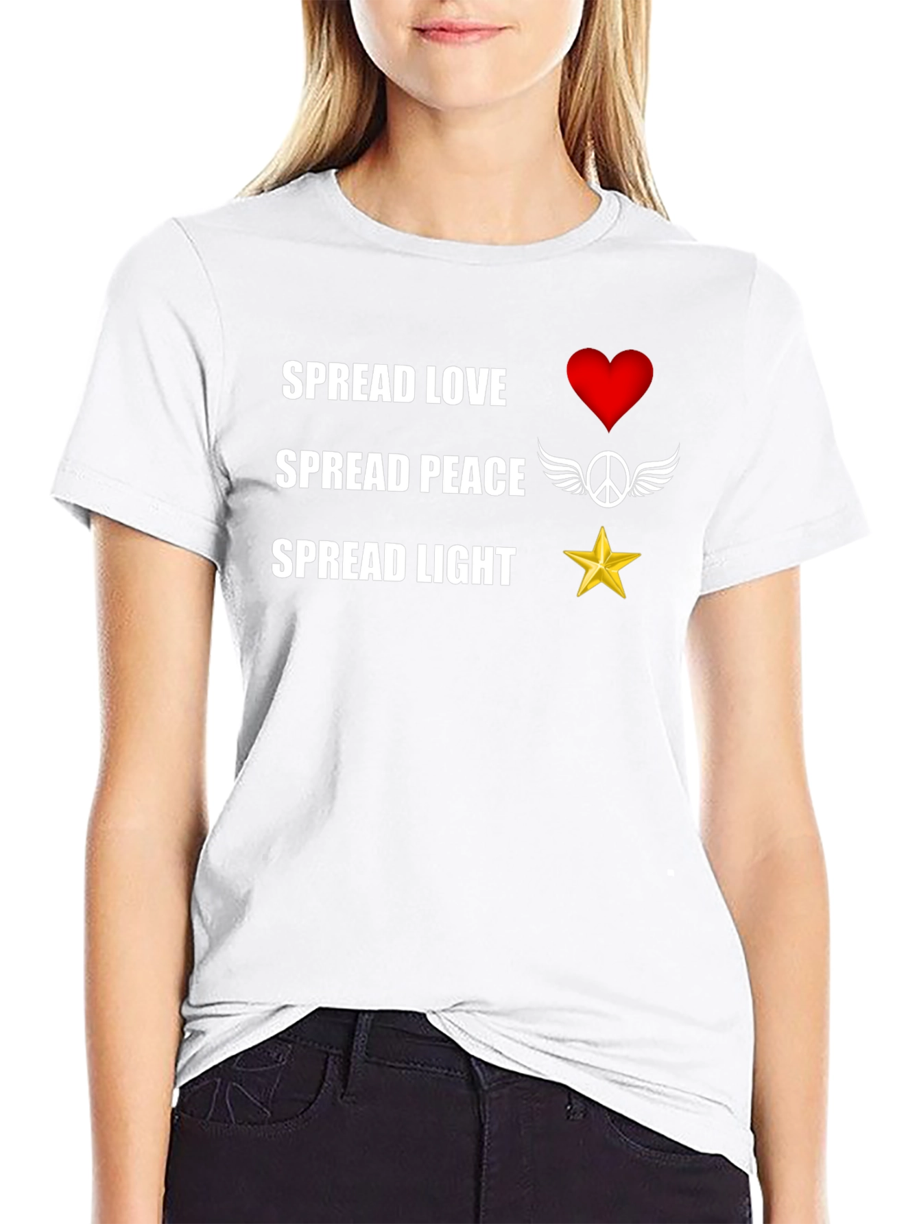 Spread Love Peace Light T-Shirt