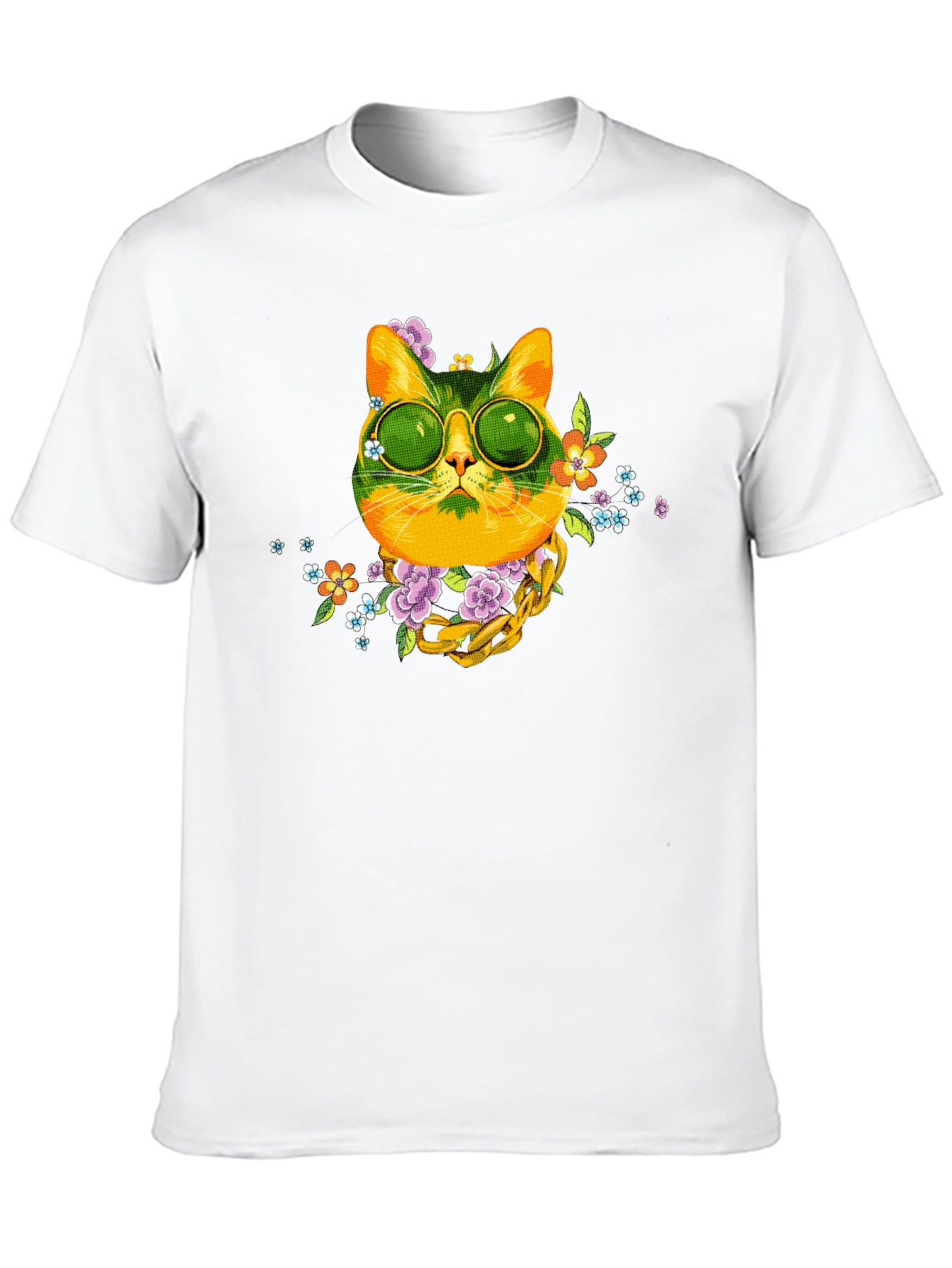Cool Cat Graphic Tee - Trendy Style