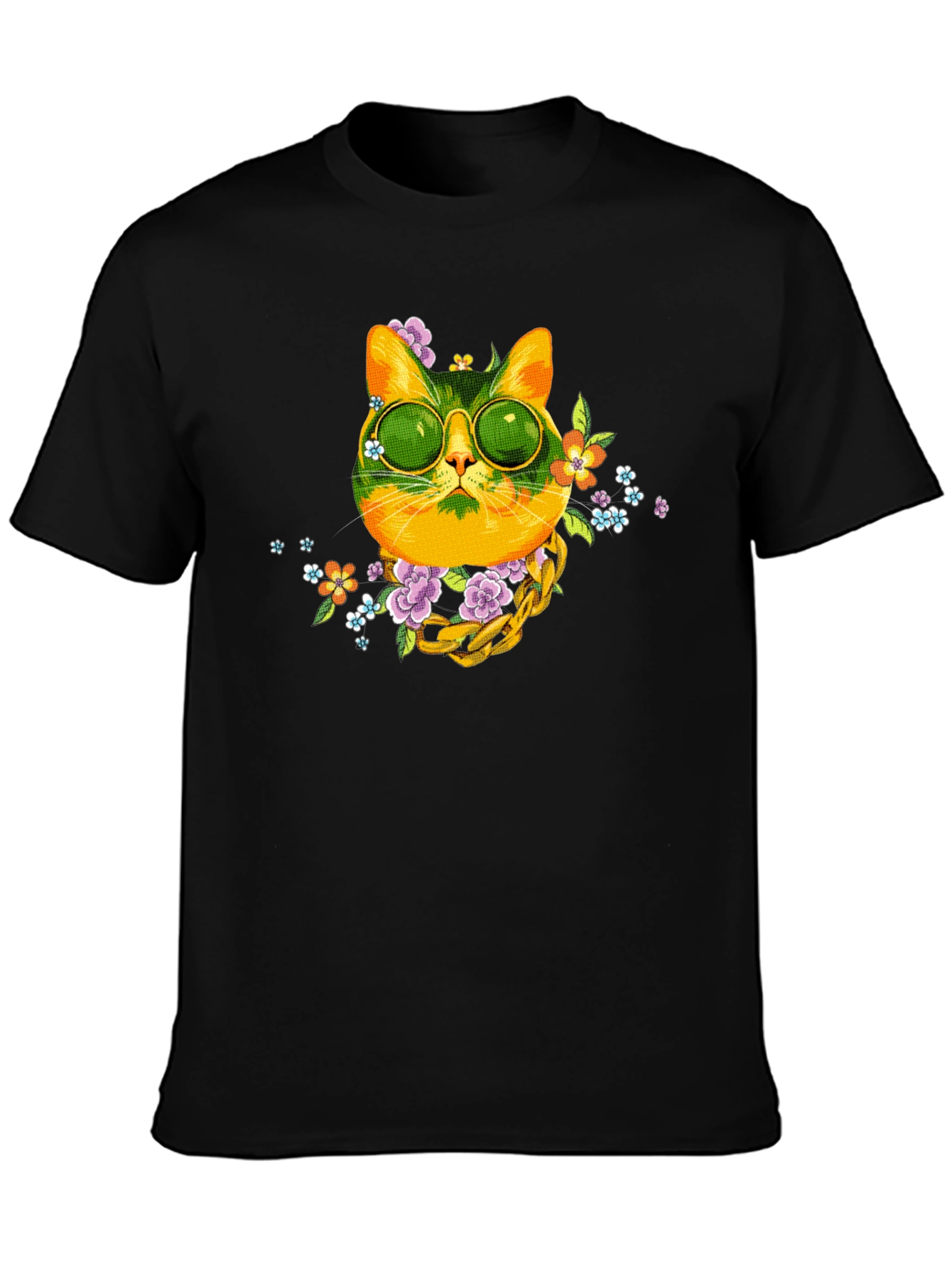Cool Cat Graphic Tee - Trendy Style