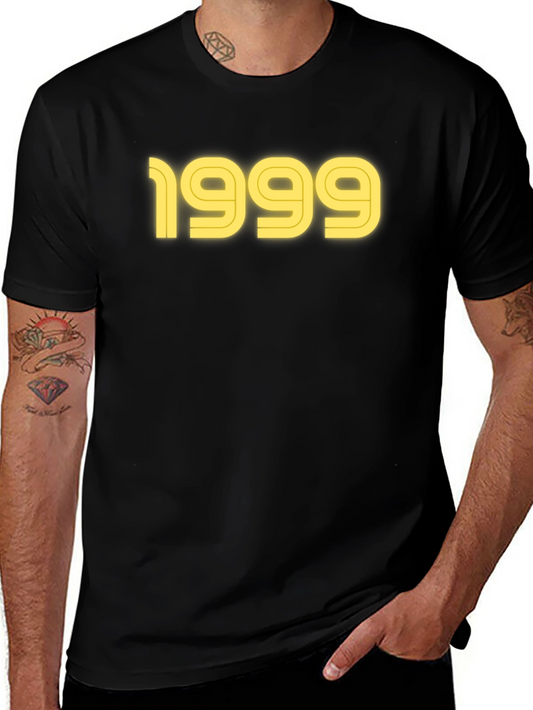 1999 Graphic Tee - Black Cotton T-Shirt