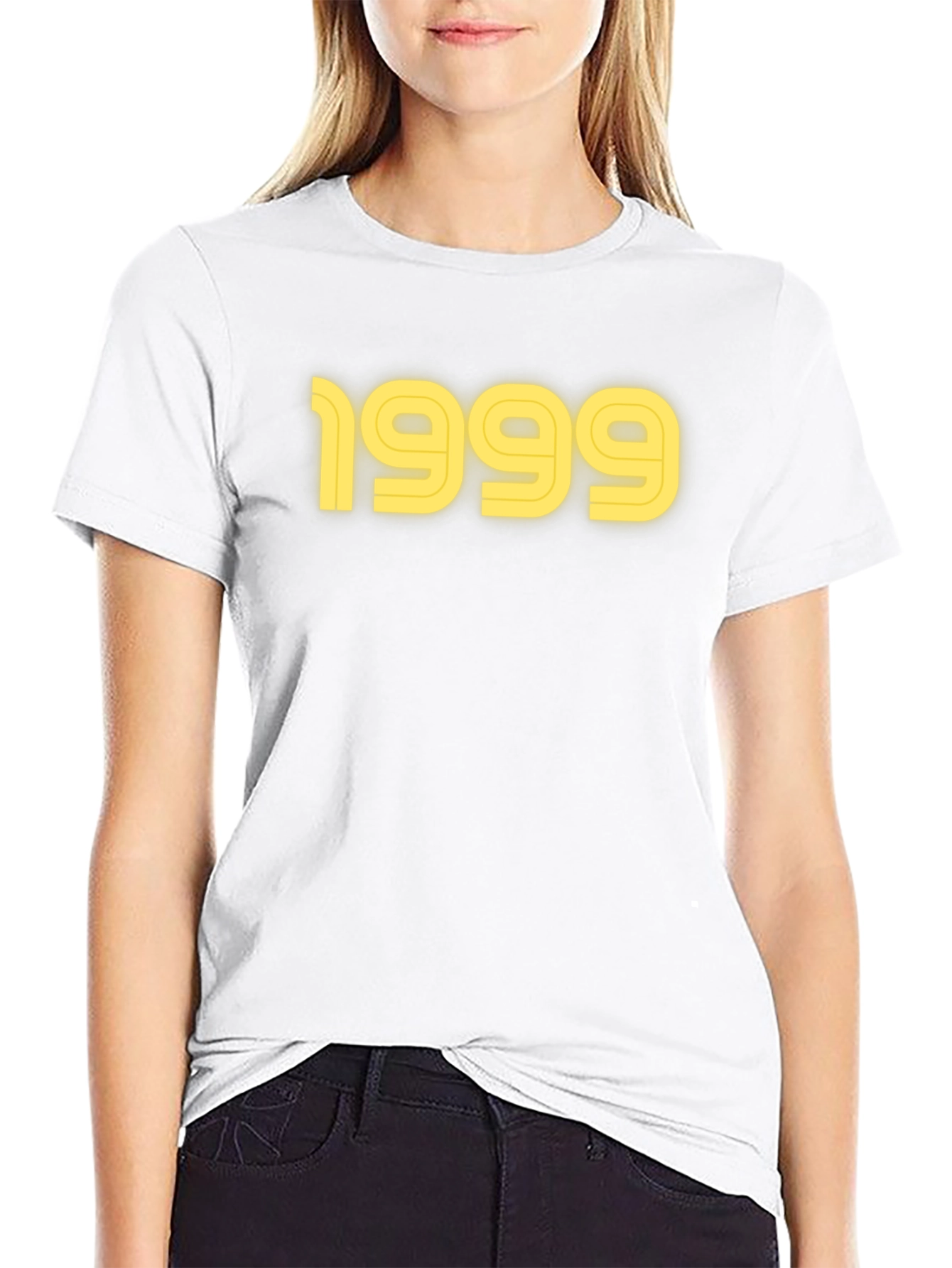 1999 Graphic Tee - Black Cotton T-Shirt
