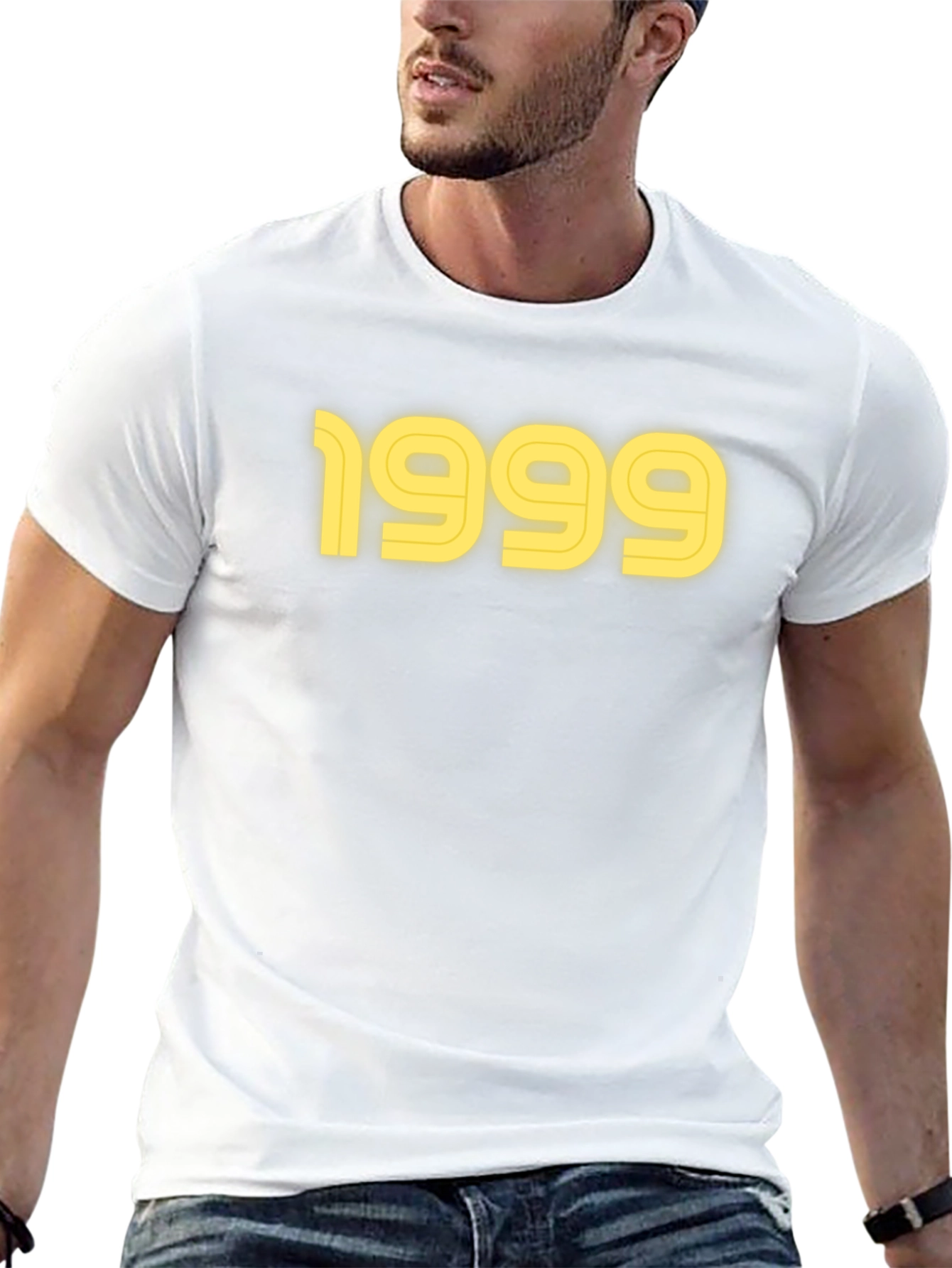 1999 Graphic Tee - Black Cotton T-Shirt