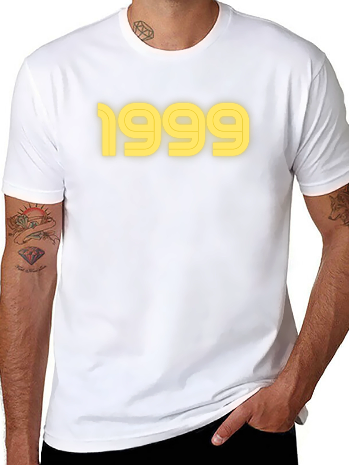 1999 Graphic Tee - Black Cotton T-Shirt