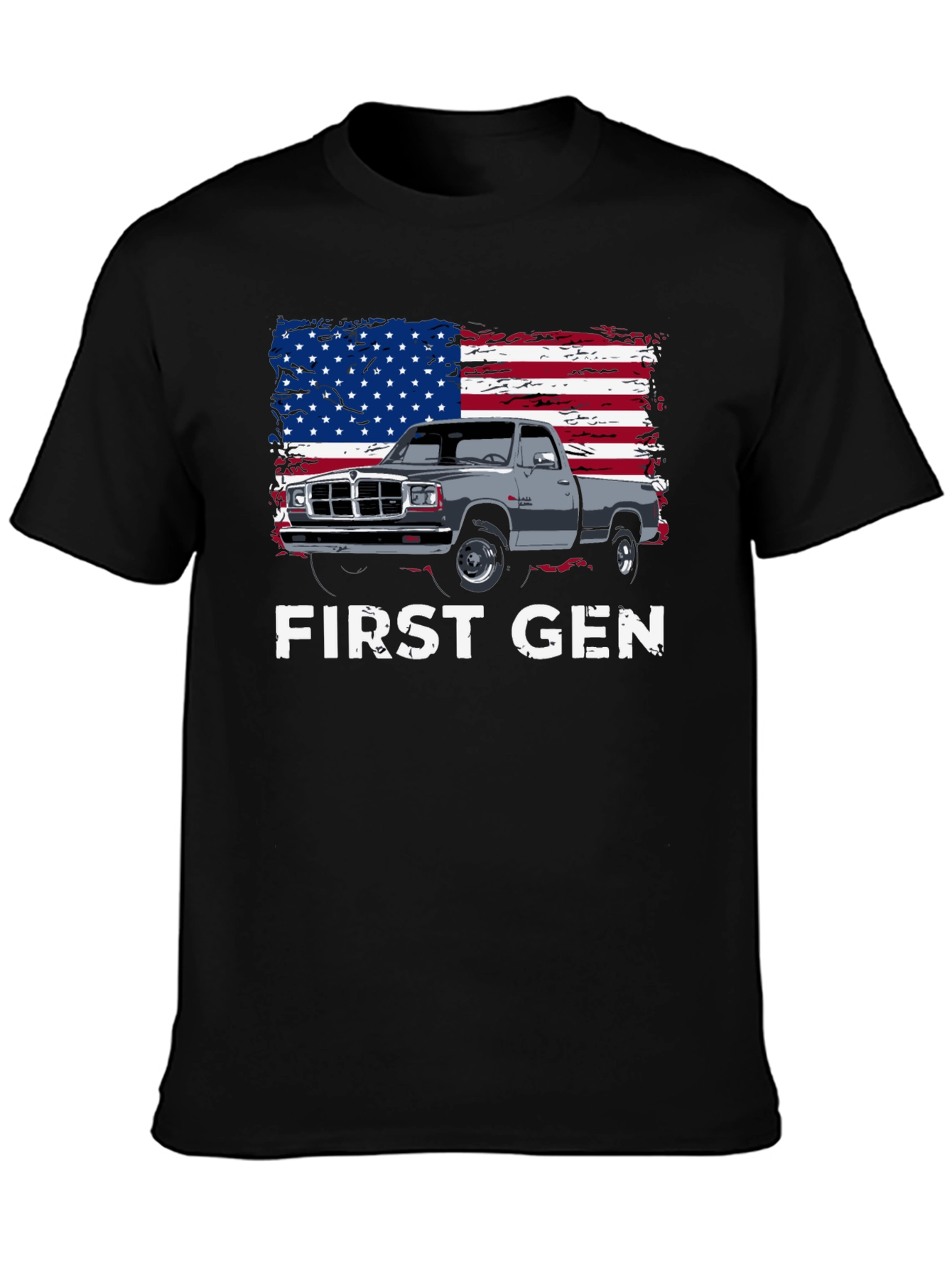 First Gen Truck American Flag Graphic T-Shirt