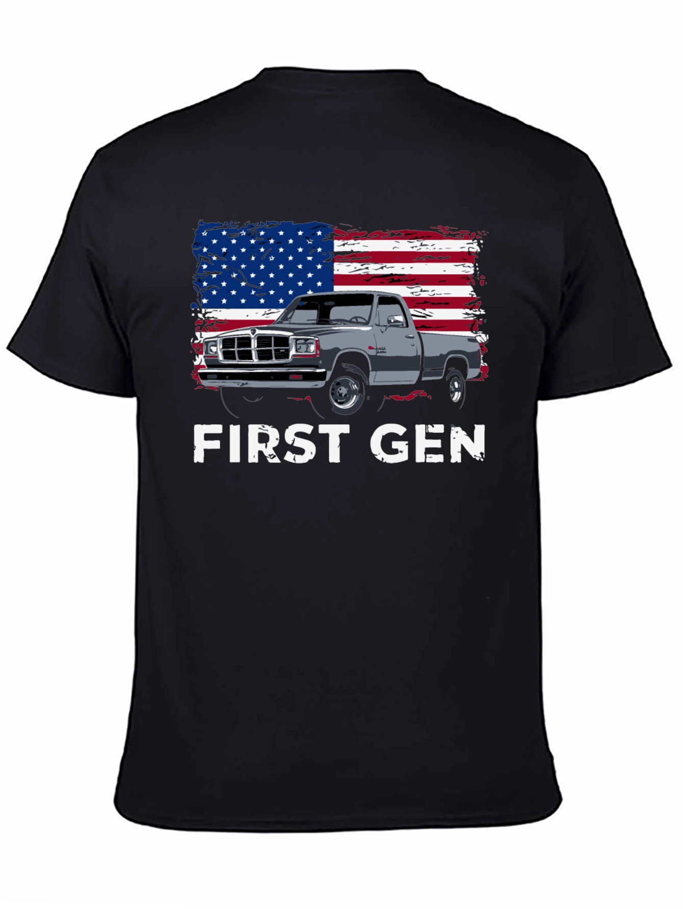 First Gen Truck American Flag Graphic T-Shirt