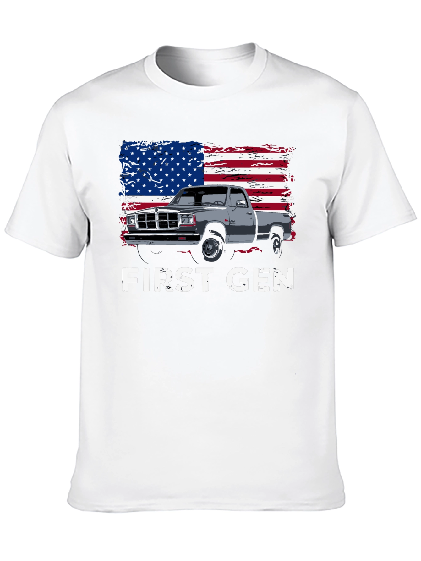 First Gen Truck American Flag Graphic T-Shirt
