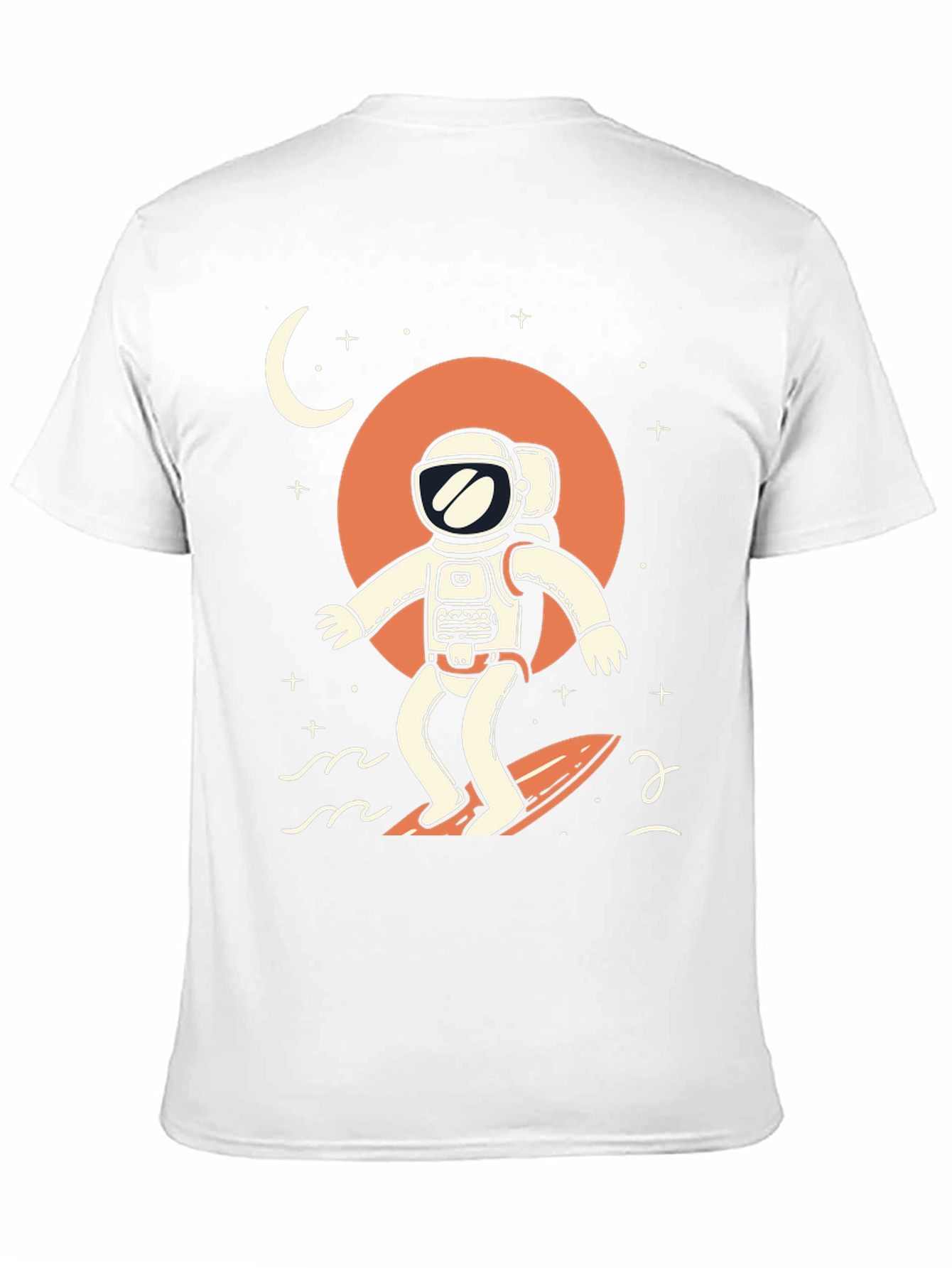 Surfing Astronaut Graphic T-Shirt