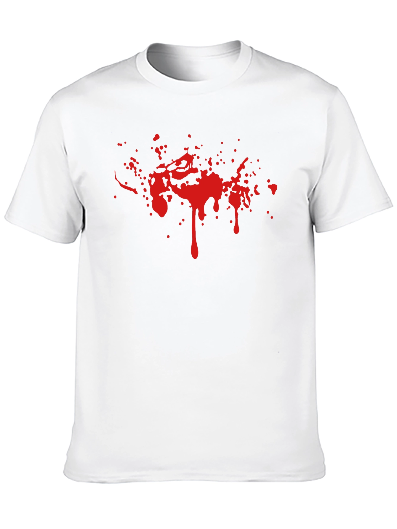 Red Splatter Graphic Black Tee