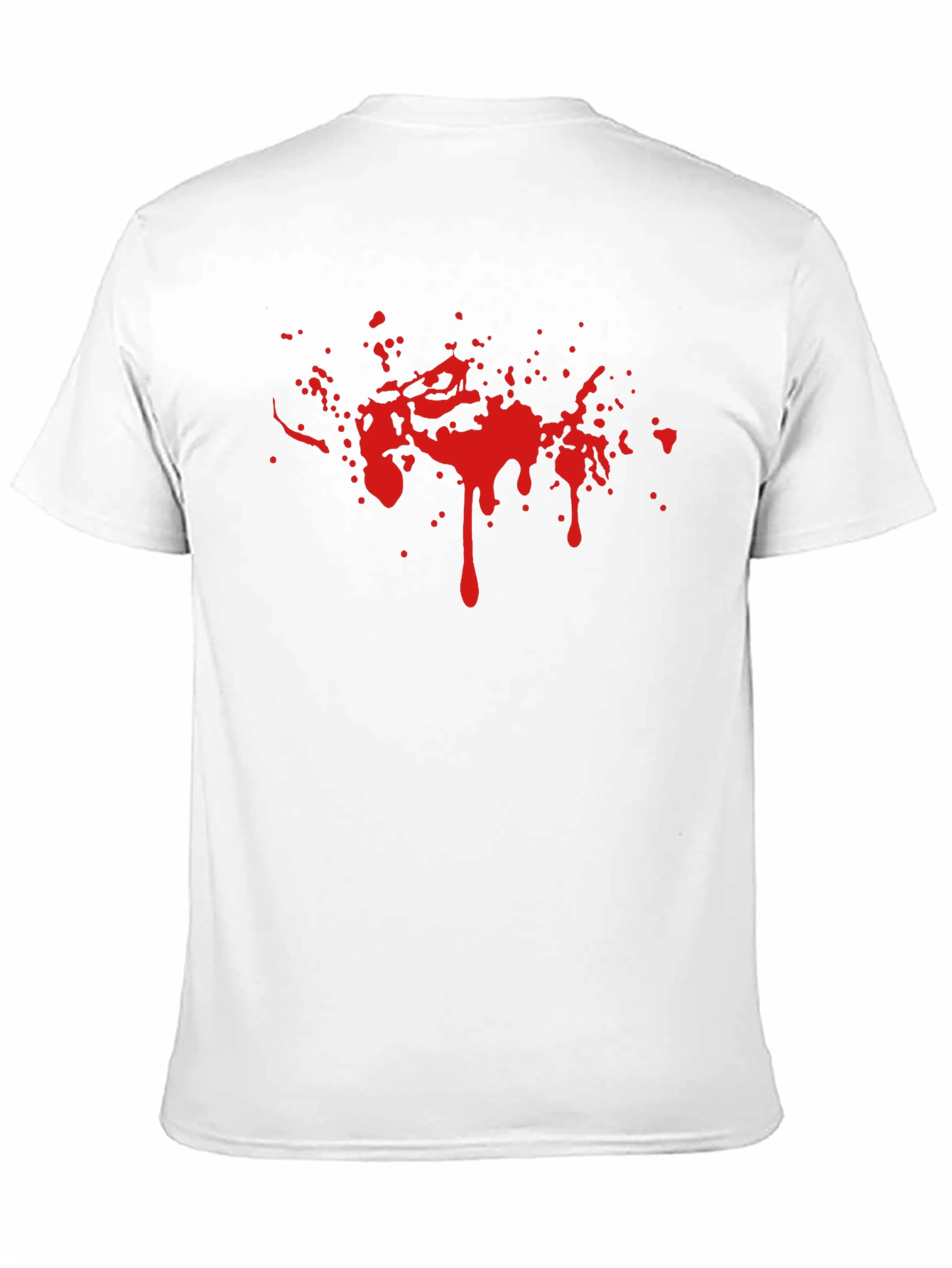 Red Splatter Graphic Black Tee