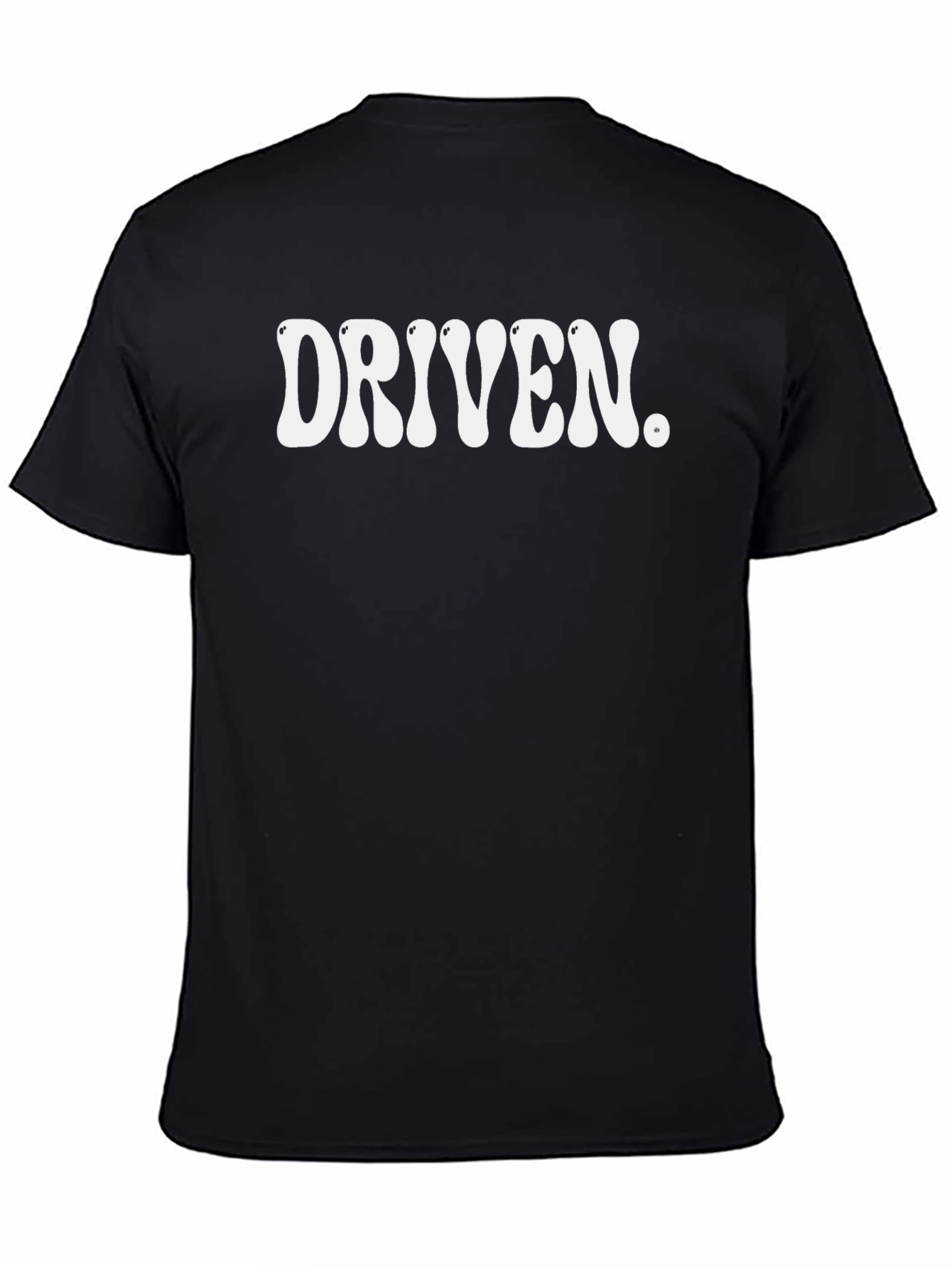 Driven Graphic Tee - Stylish Black Cotton T-Shirt