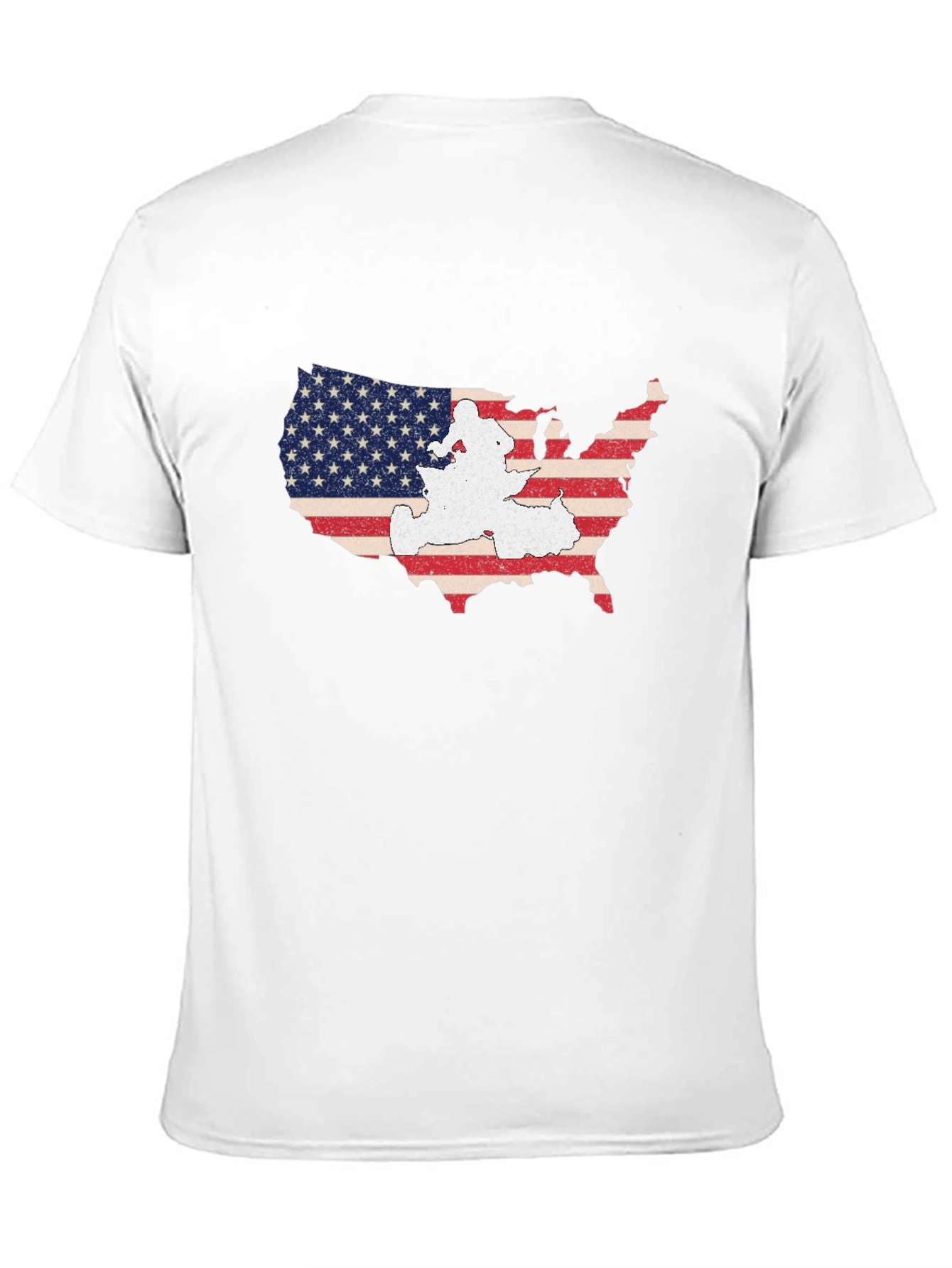 USA Map Graphic T-Shirt - Patriotic American Pride