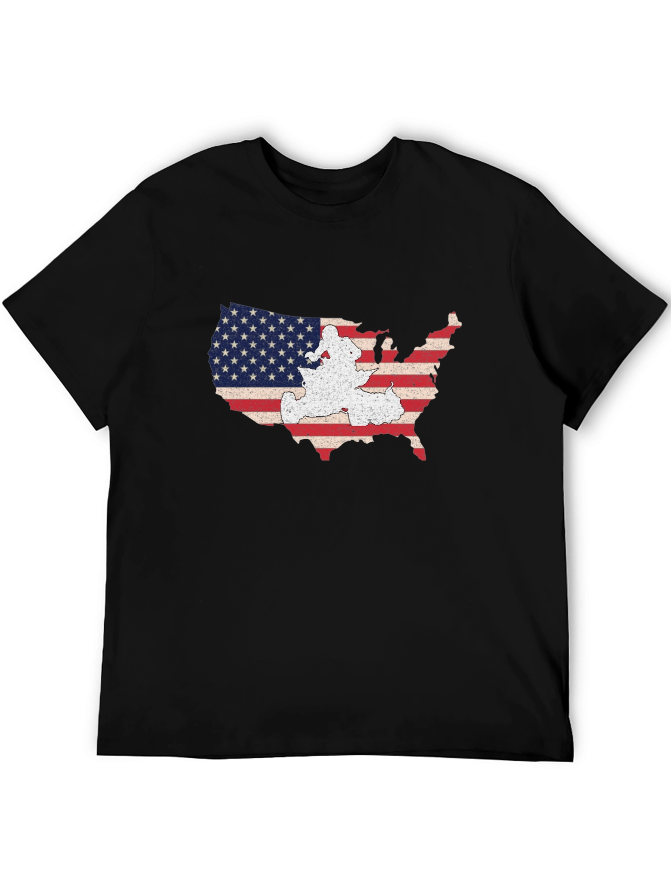 USA Map Graphic T-Shirt - Patriotic American Pride