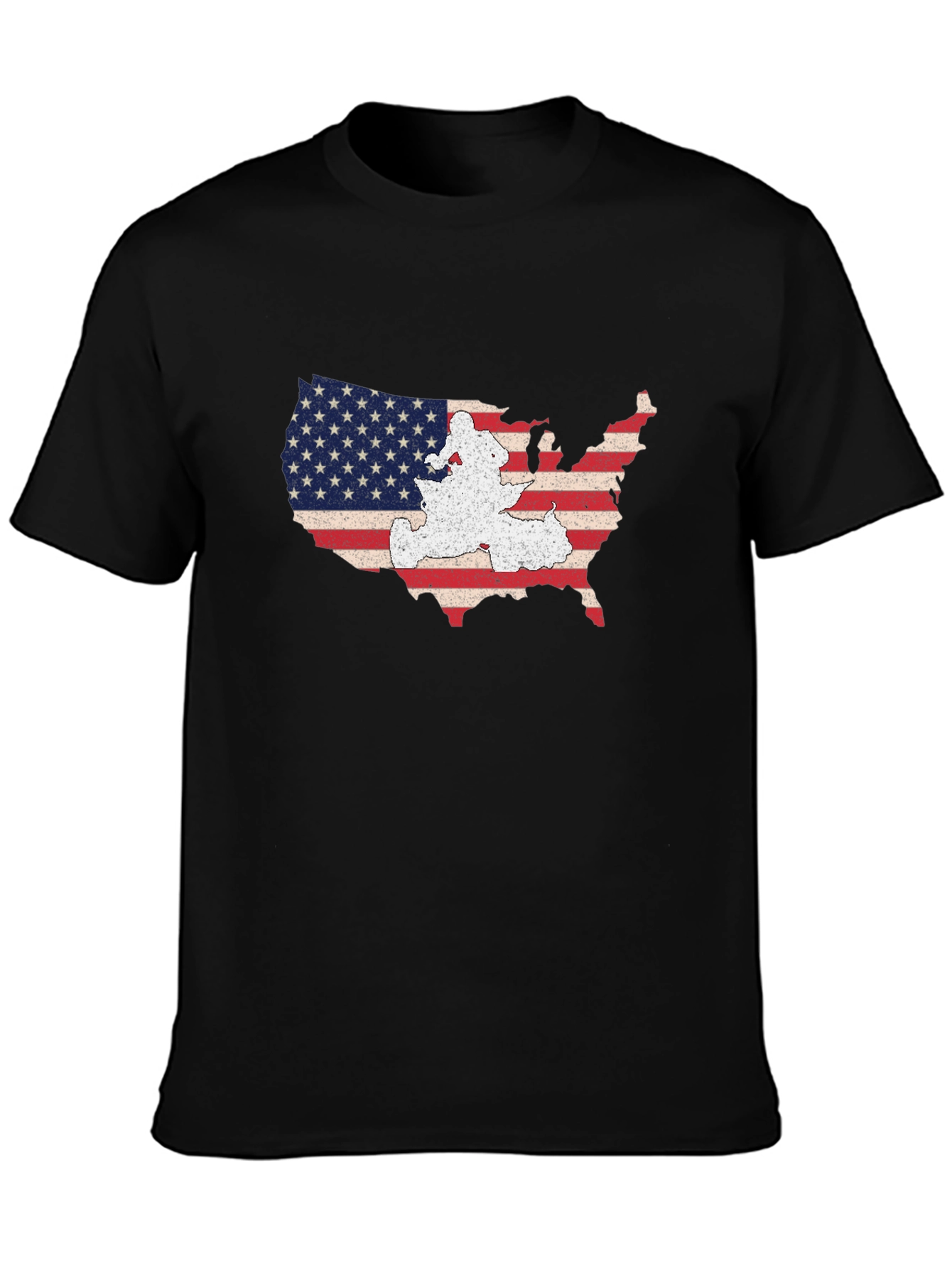 USA Map Graphic T-Shirt - Patriotic American Pride