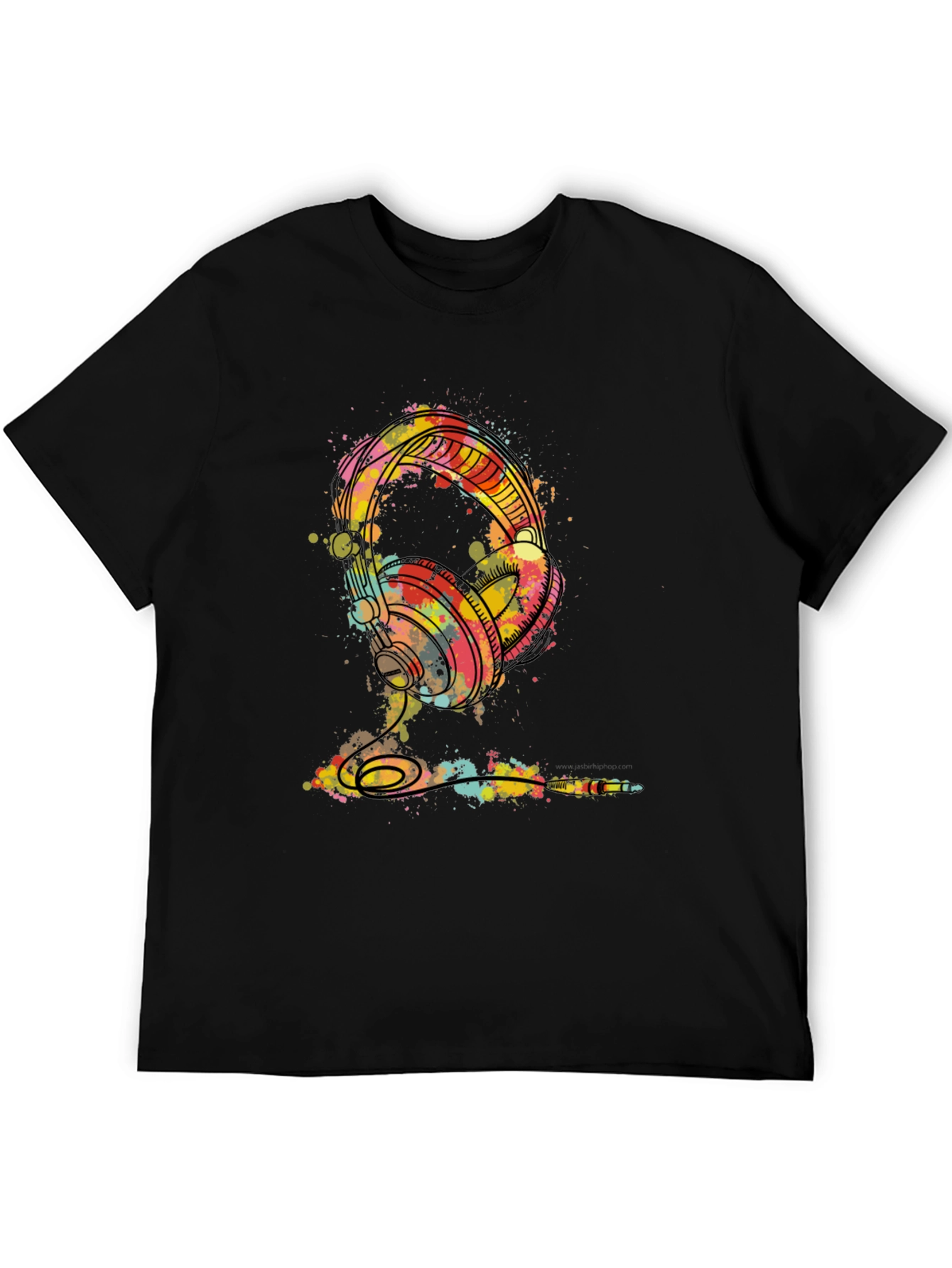 Watercolor Headphones Graphic Tee