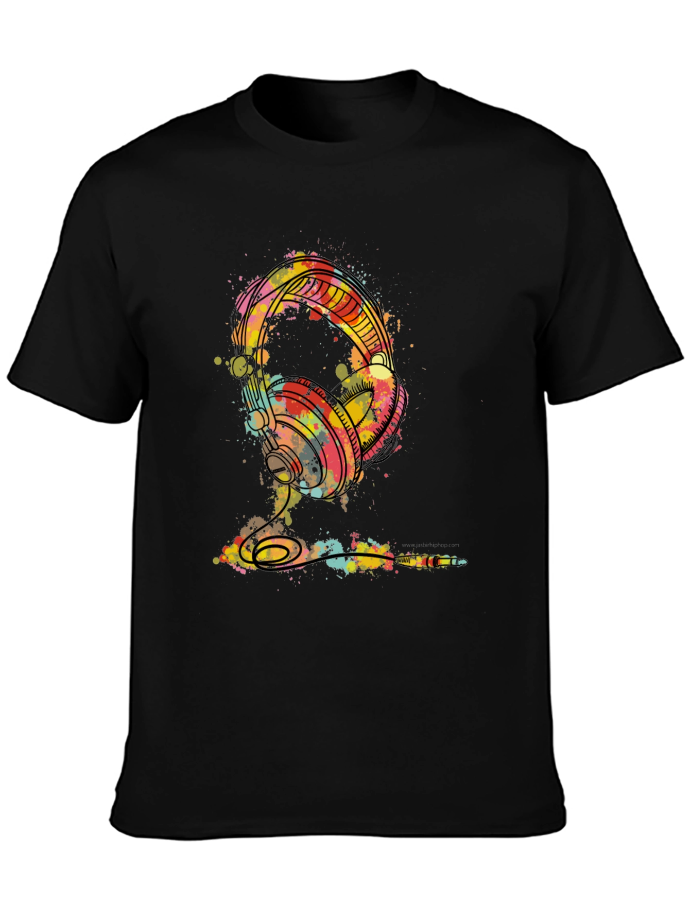 Watercolor Headphones Graphic Tee