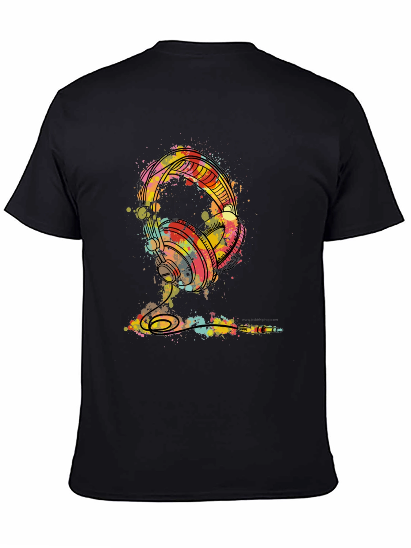 Watercolor Headphones Graphic Tee