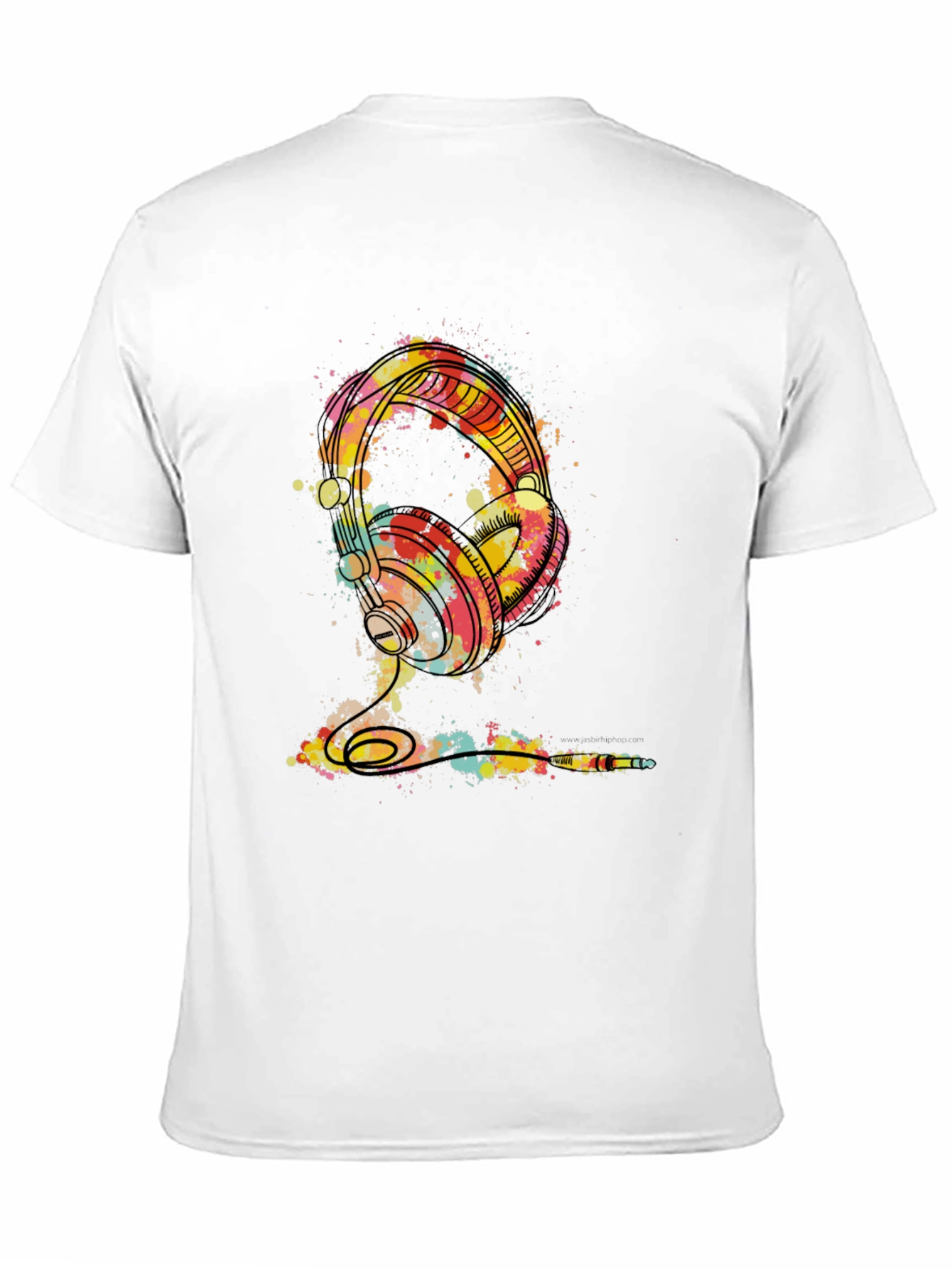 Watercolor Headphones Graphic Tee