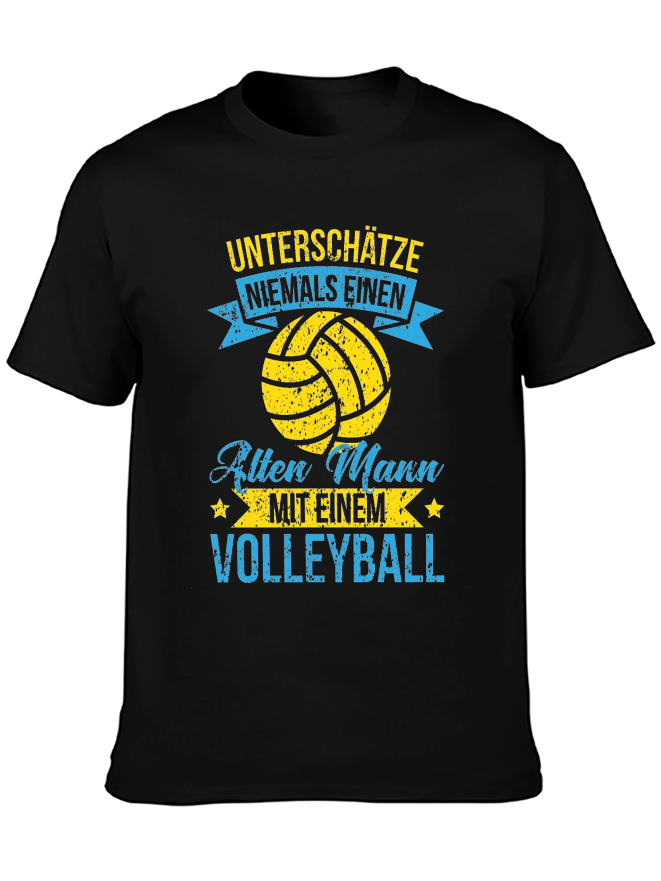 Volleyball Old Man T-Shirt - Funny Graphic Tee