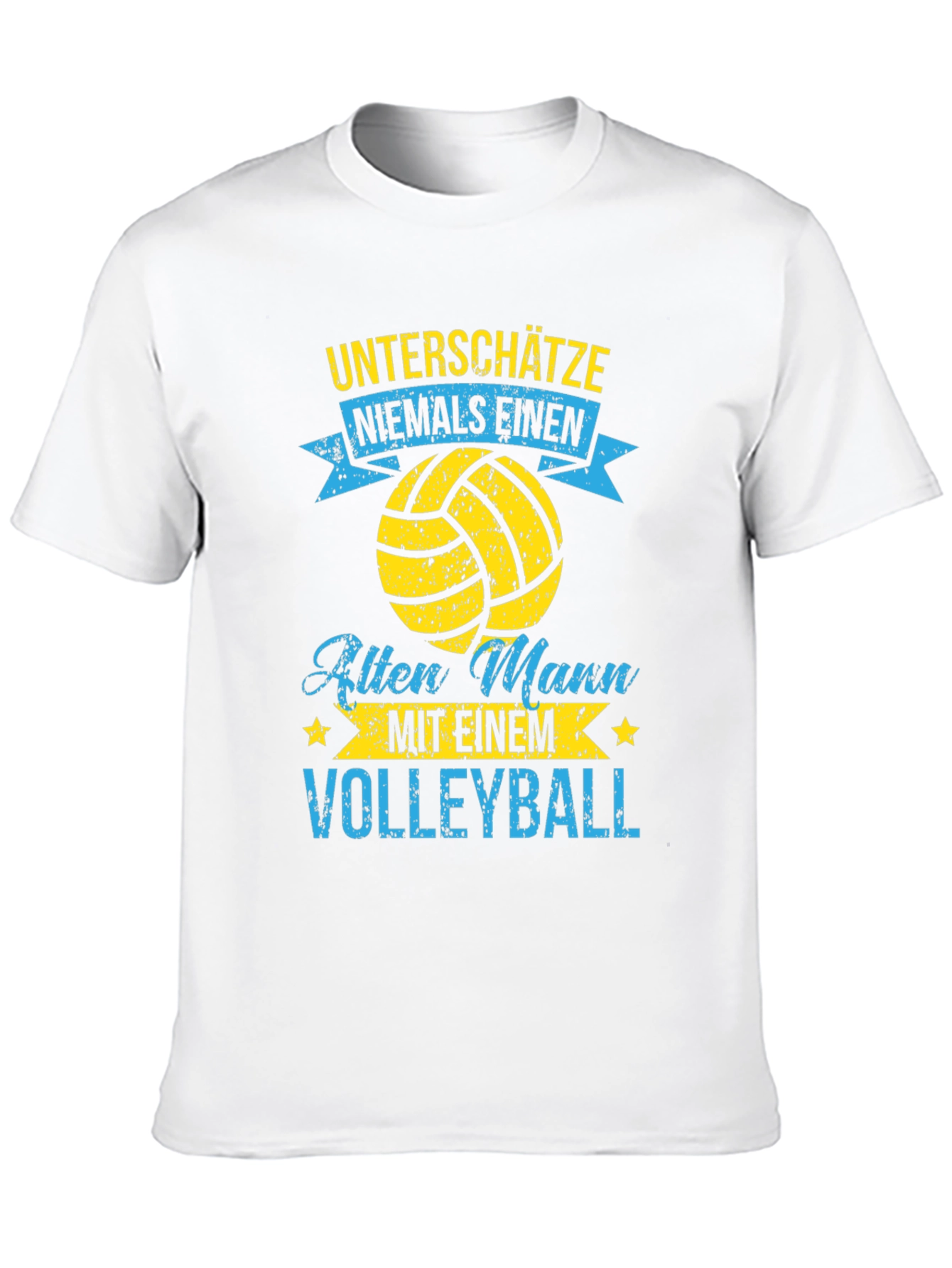 Volleyball Old Man T-Shirt - Funny Graphic Tee