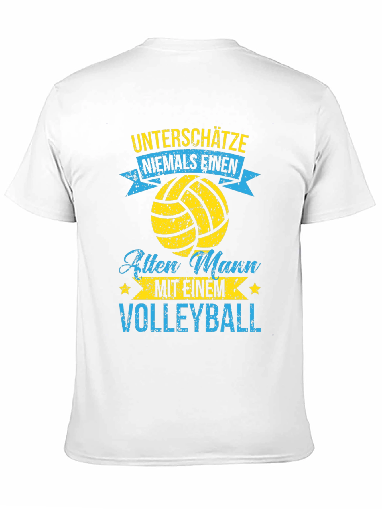 Volleyball Old Man T-Shirt - Funny Graphic Tee