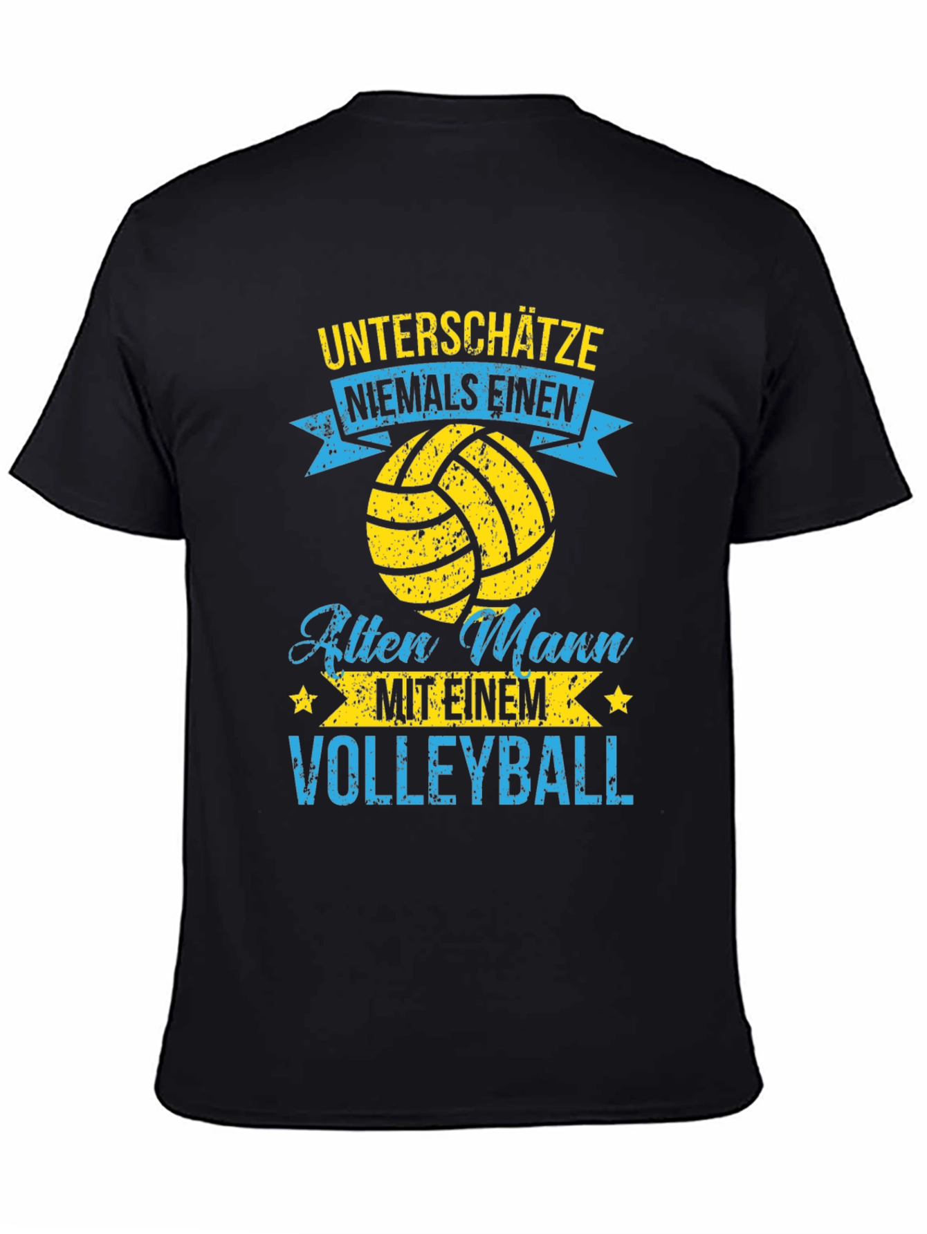 Volleyball Old Man T-Shirt - Funny Graphic Tee