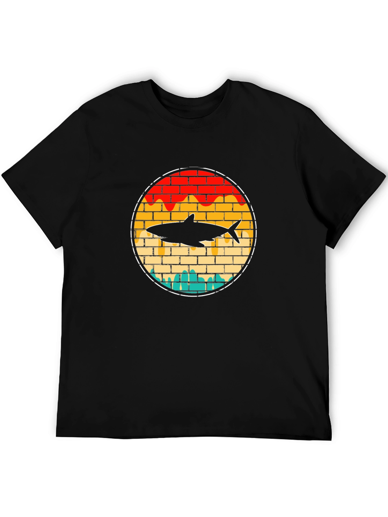Retro Shark Brick T-Shirt