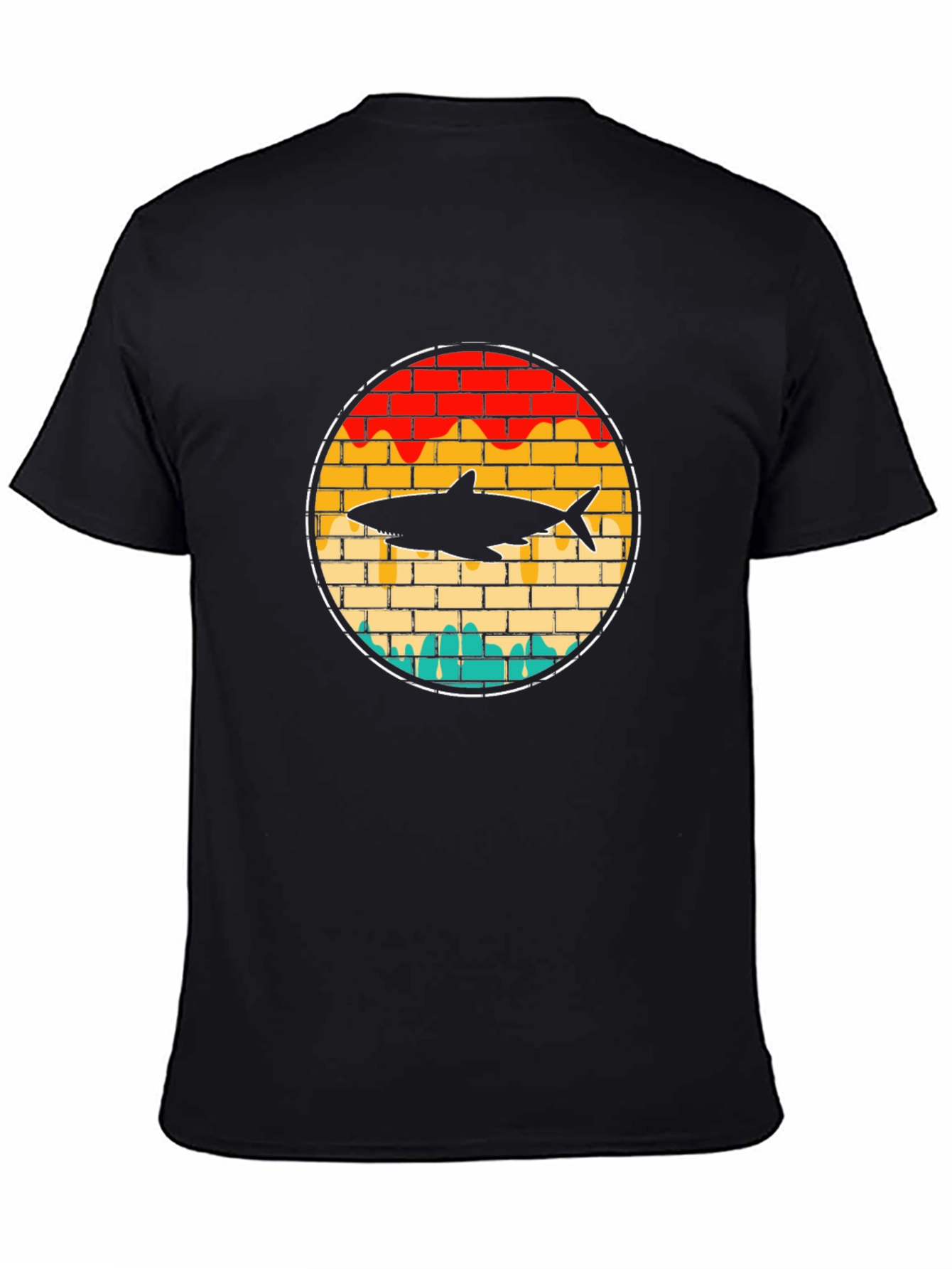 Retro Shark Brick T-Shirt