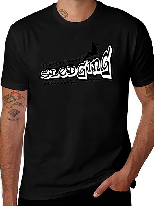 Sledging Graphic Tee - Winter Sport Shirt