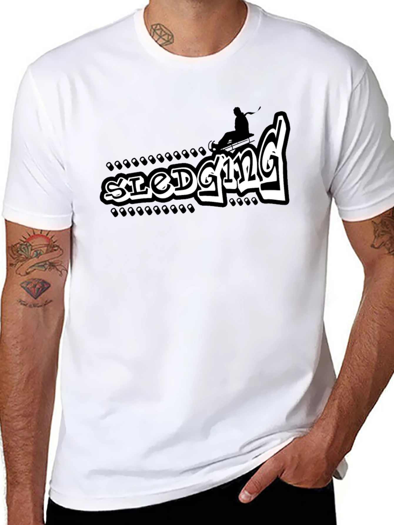 Sledging Graphic Tee - Winter Sport Shirt