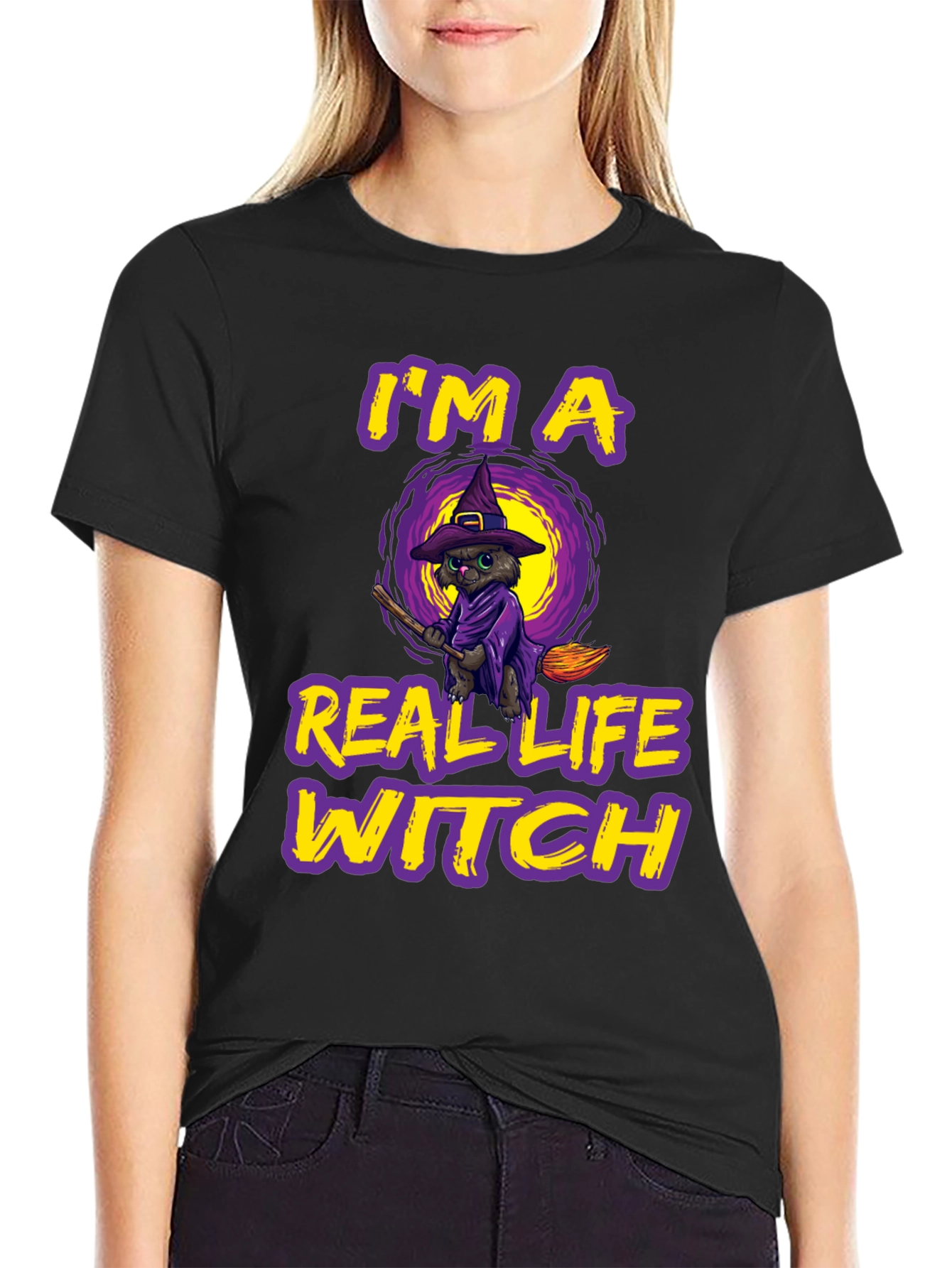 Real Life Witch Cat T-Shirt