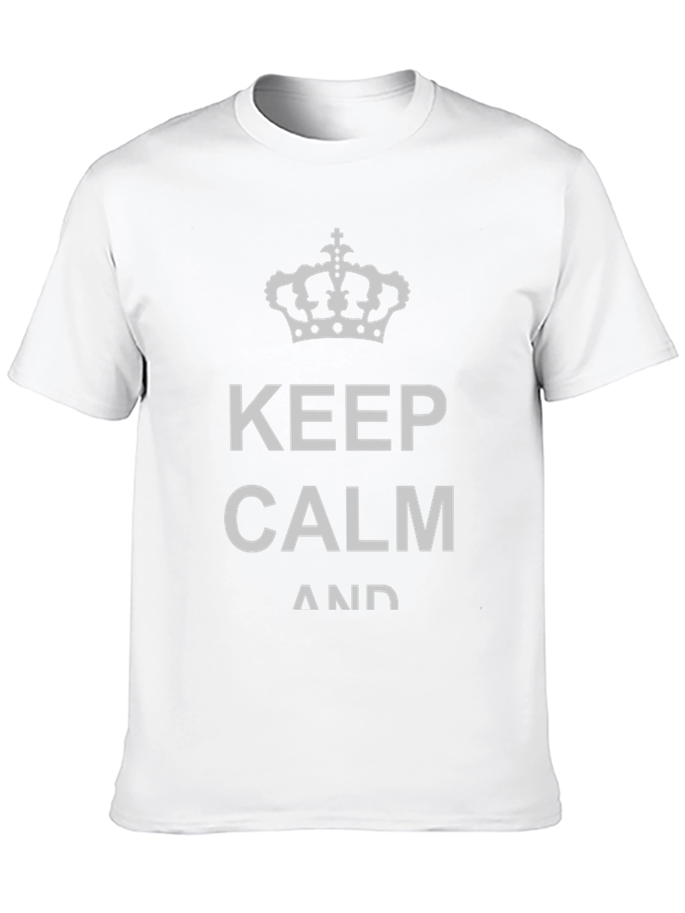 Keep Calm Graphic Tee - Black Cotton T-Shirt