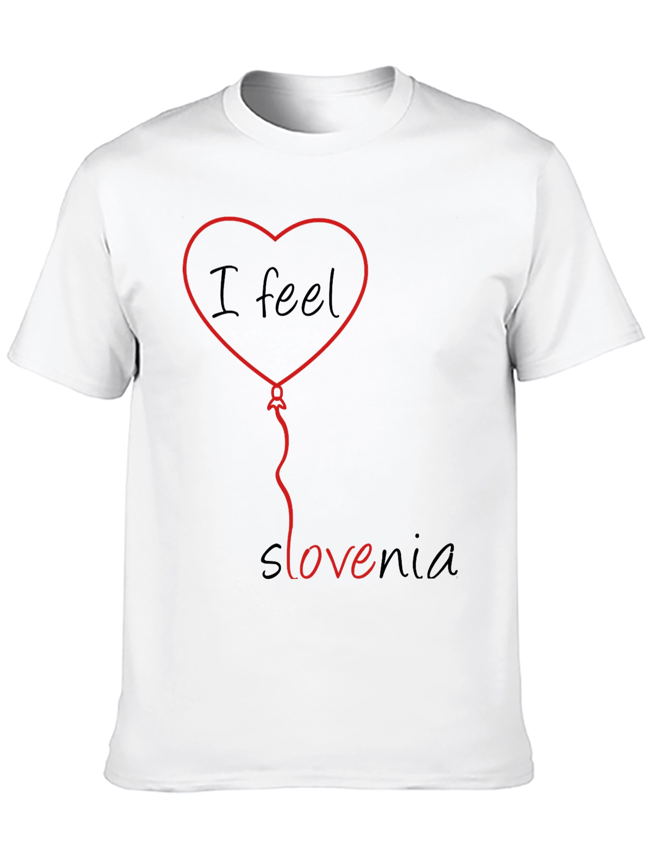 I Feel Slovenia T-Shirt - Heart Balloon Design