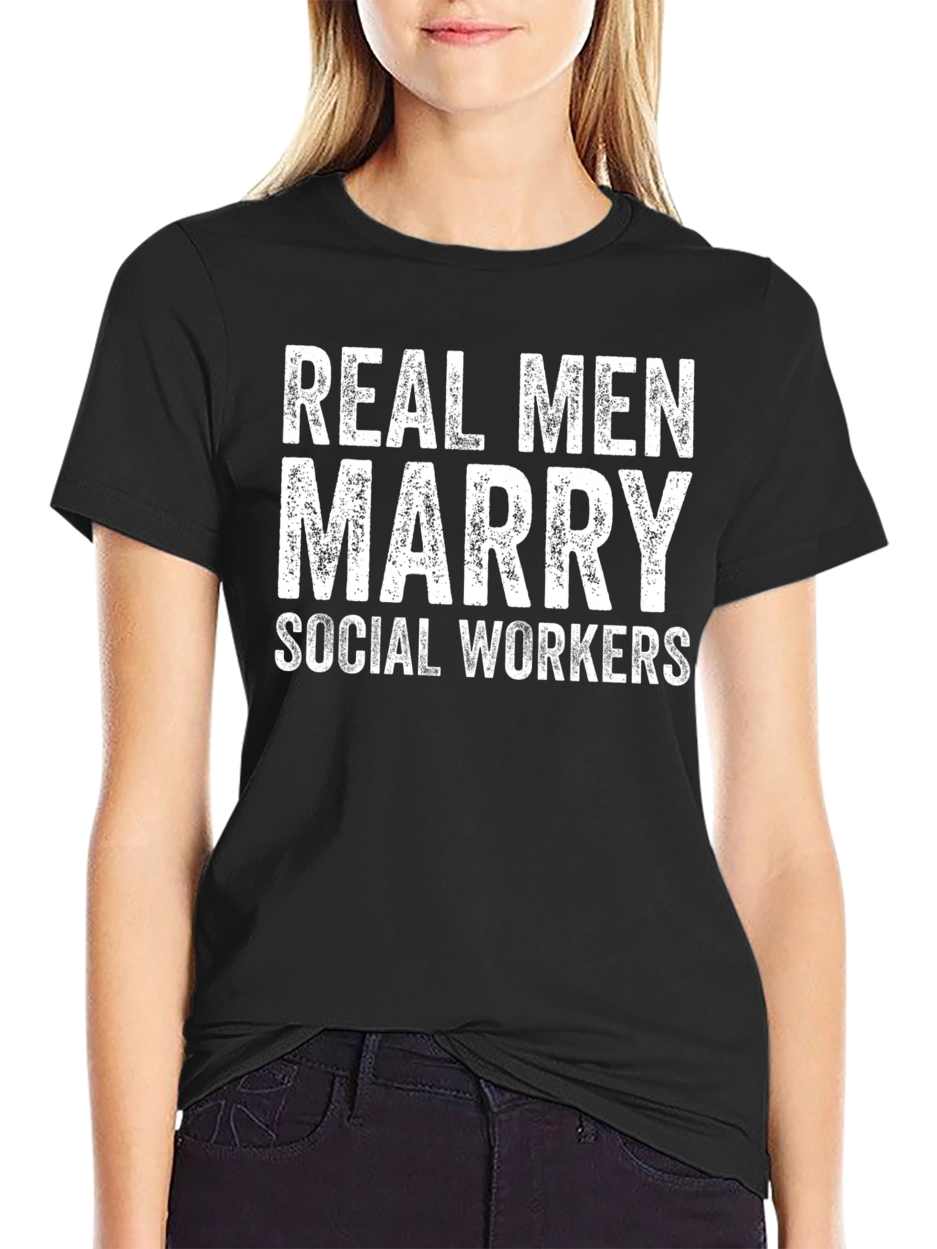 Real Men Marry Social Workers Graphic Tee