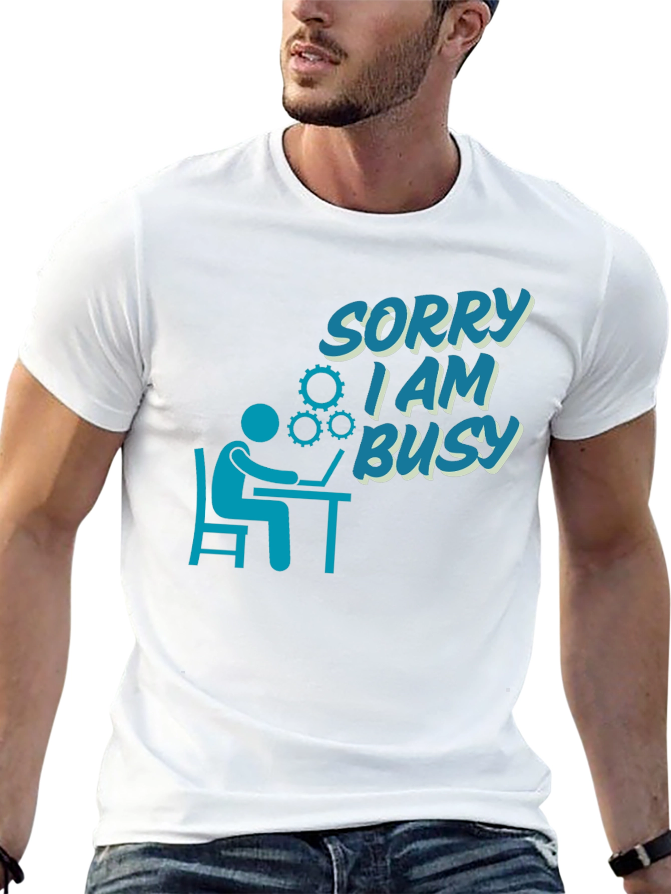 Sorry I Am Busy T-Shirt - Programmer Design