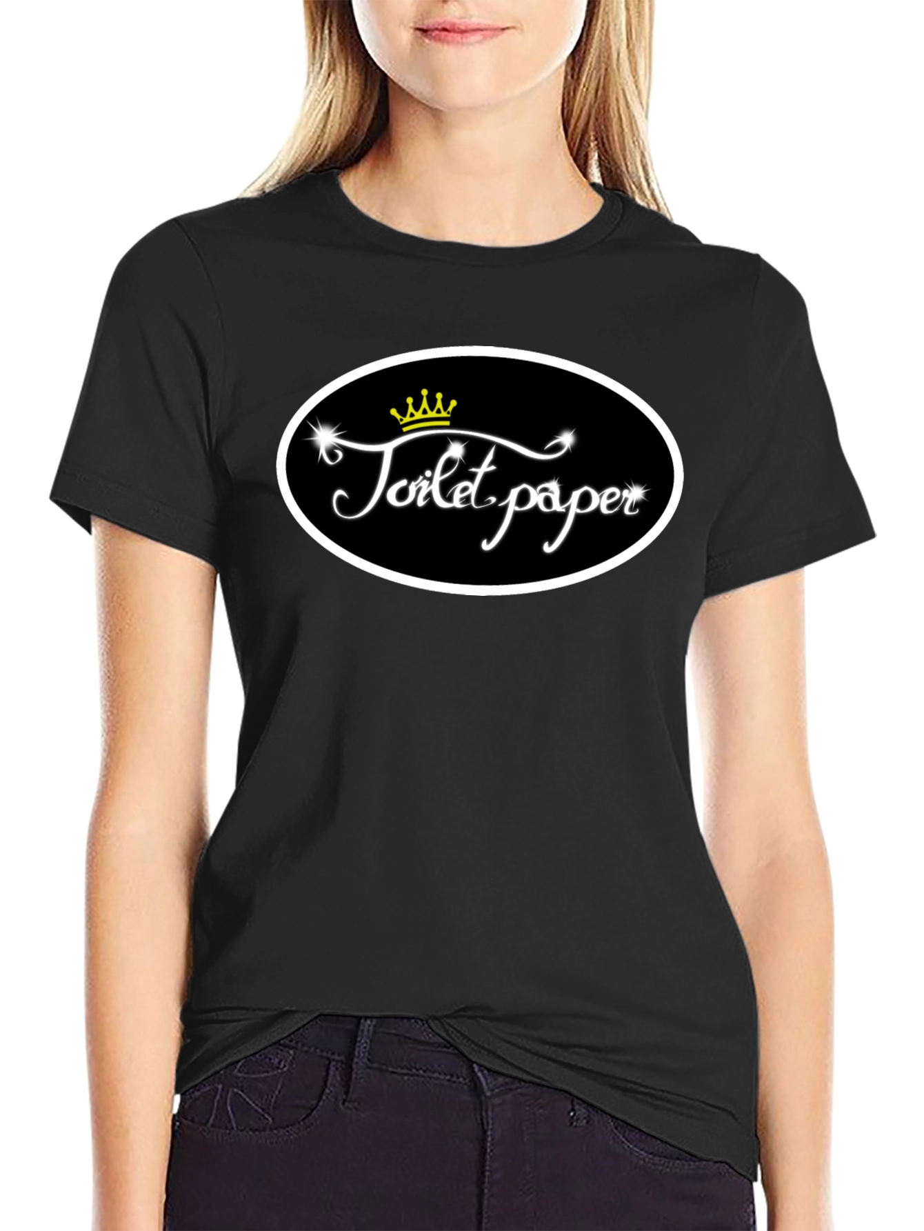 Toilet Paper Crown T-Shirt Funny Novelty Tee