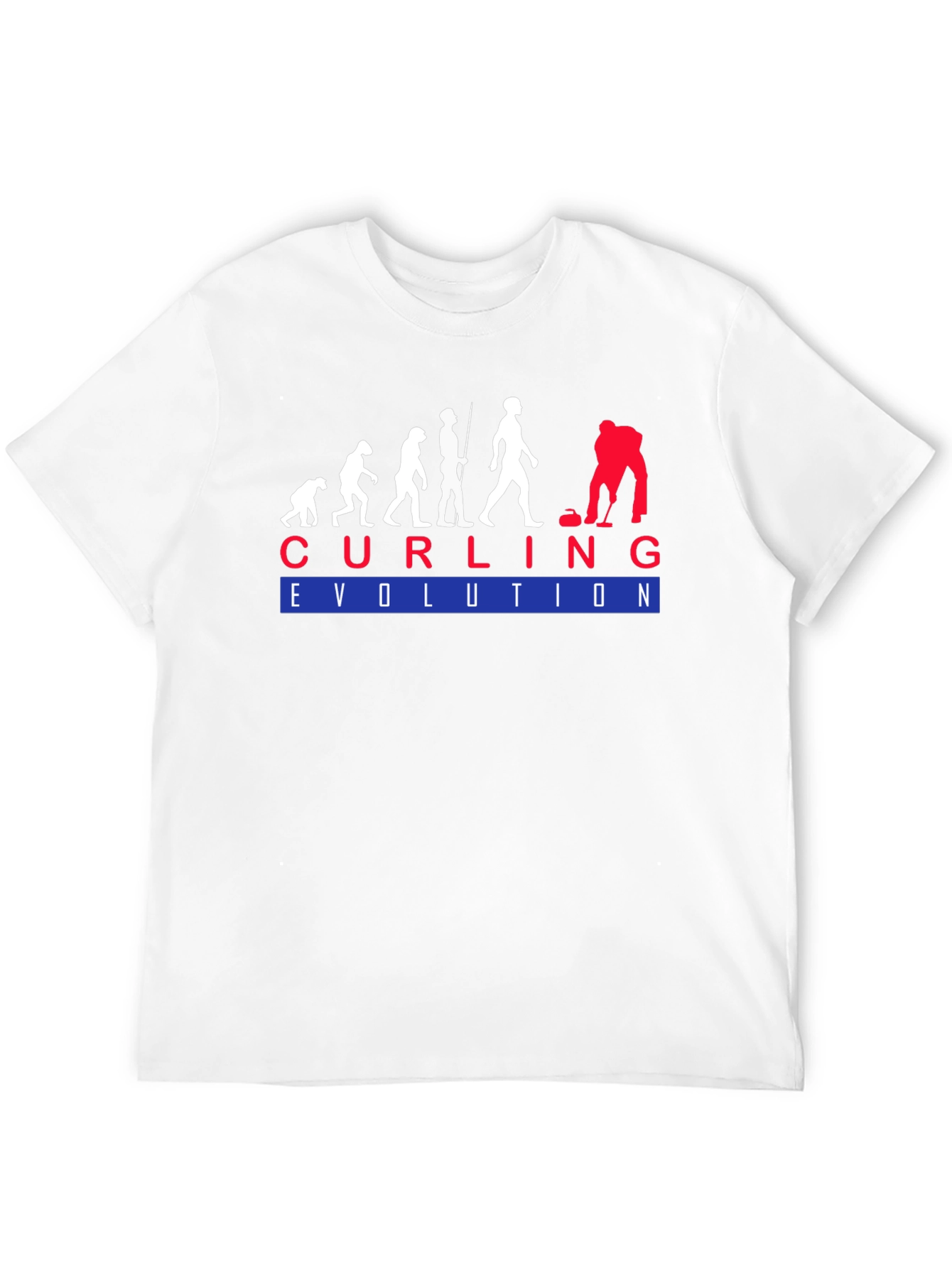 Curling Evolution T-Shirt - Funny Sport Tee