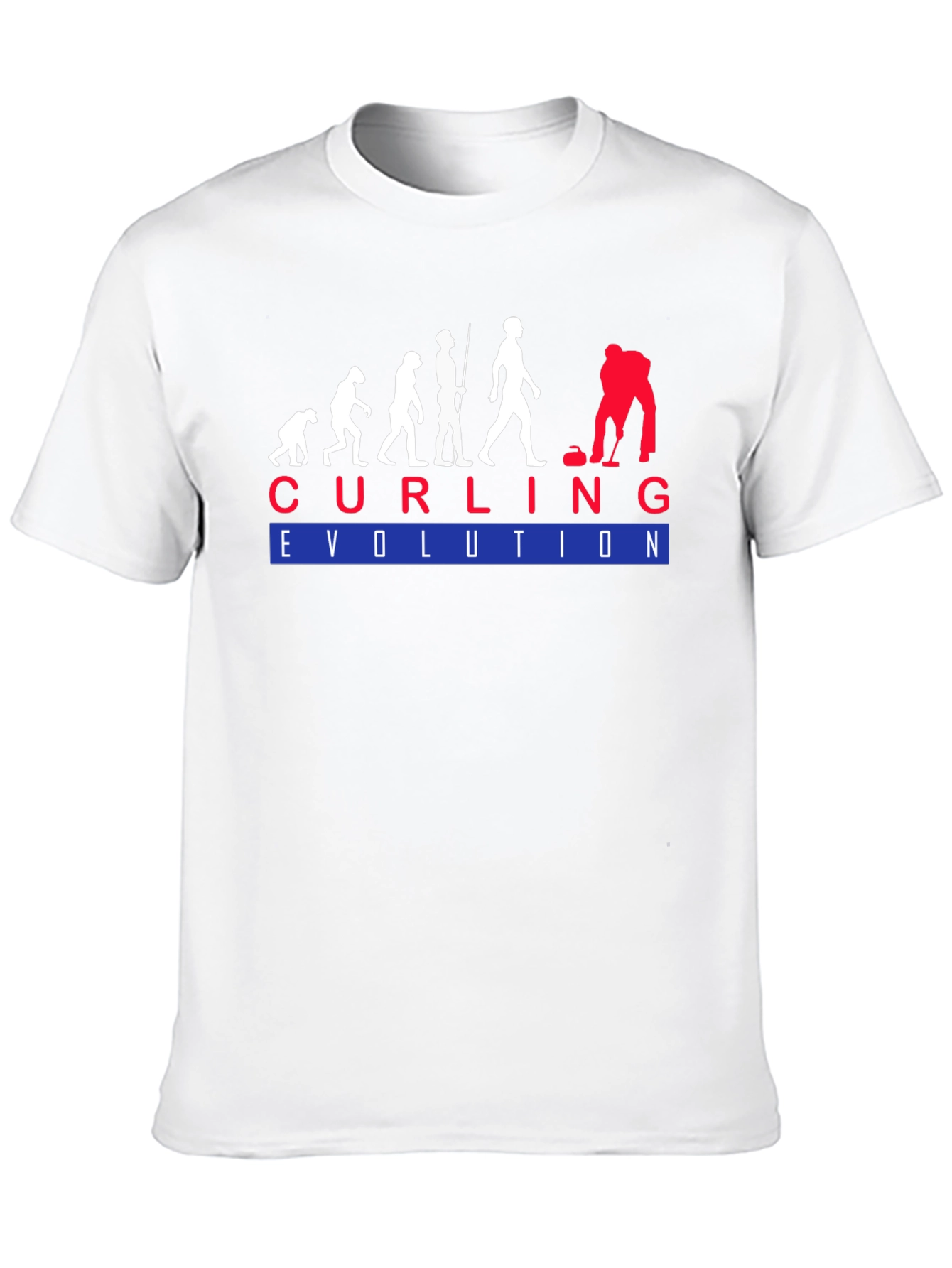 Curling Evolution T-Shirt - Funny Sport Tee