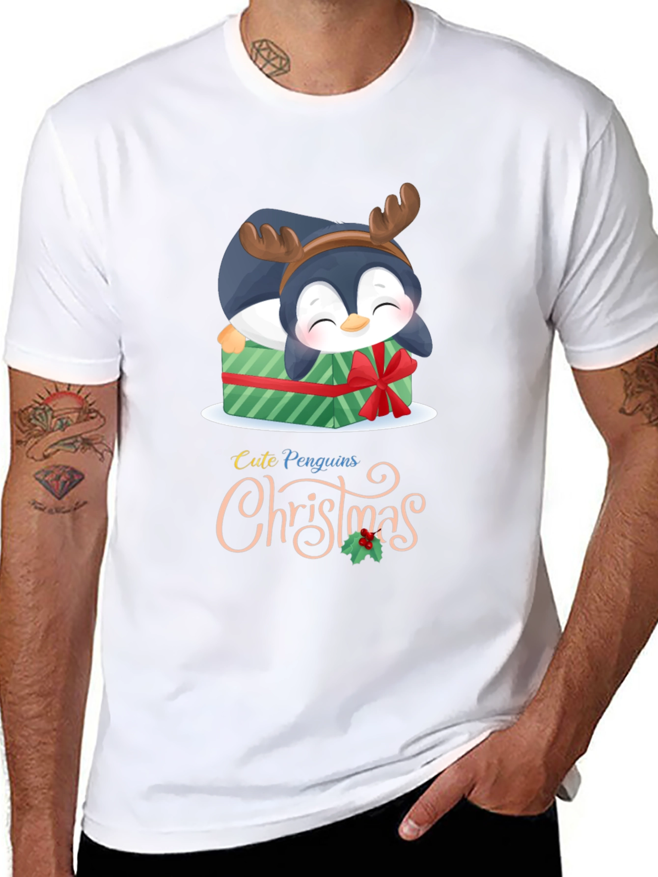 Cute Penguins Christmas T-Shirt