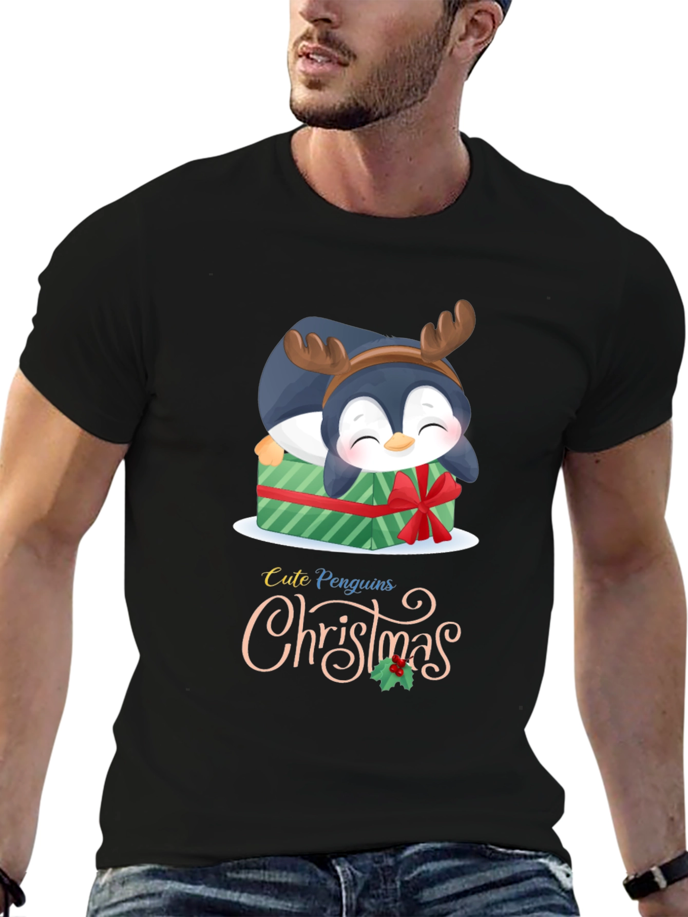 Cute Penguins Christmas T-Shirt