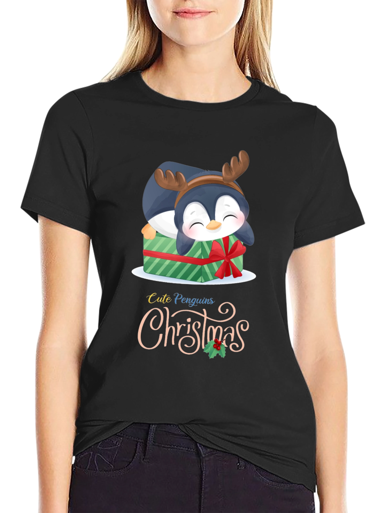 Cute Penguins Christmas T-Shirt