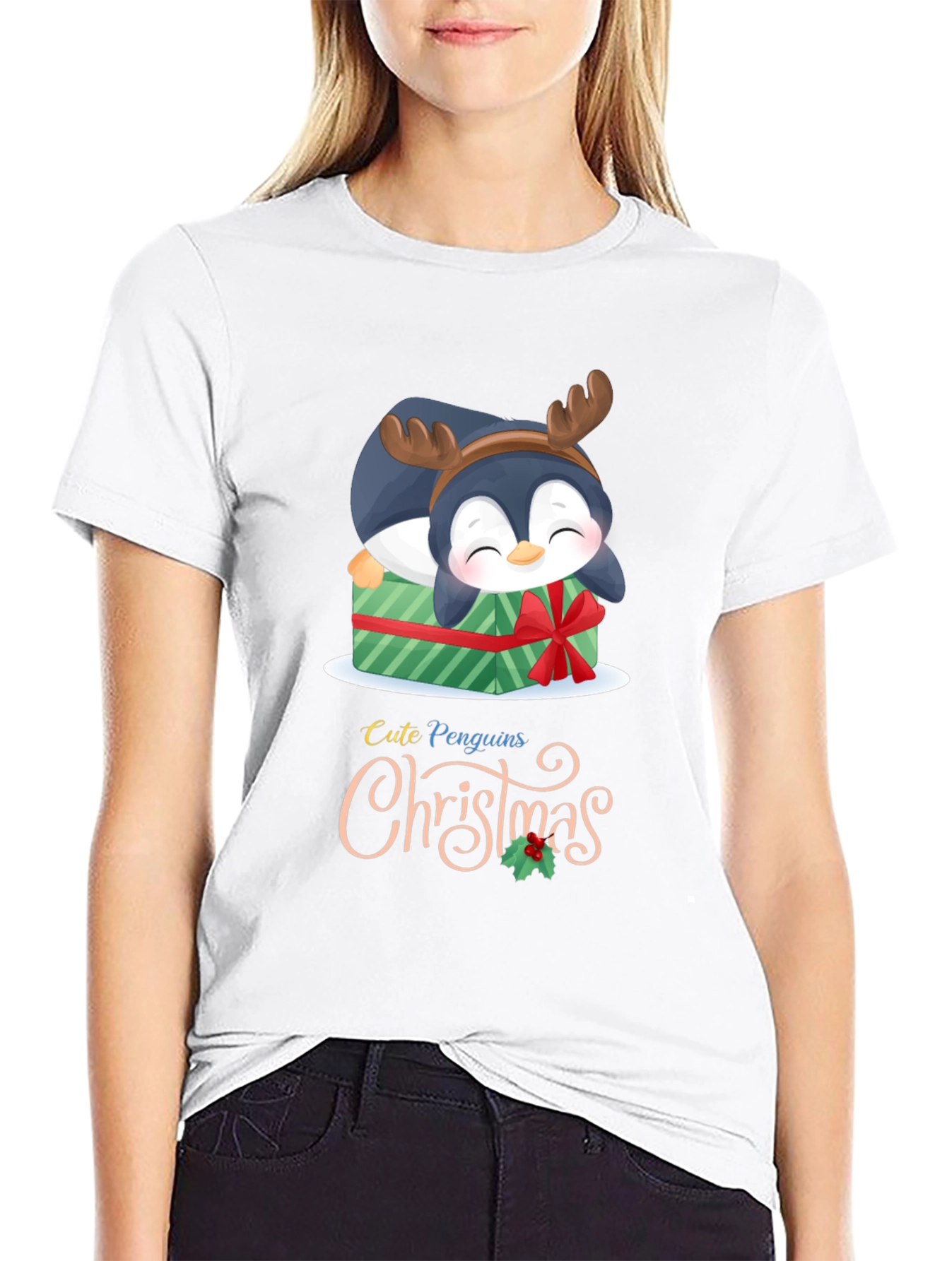 Cute Penguins Christmas T-Shirt