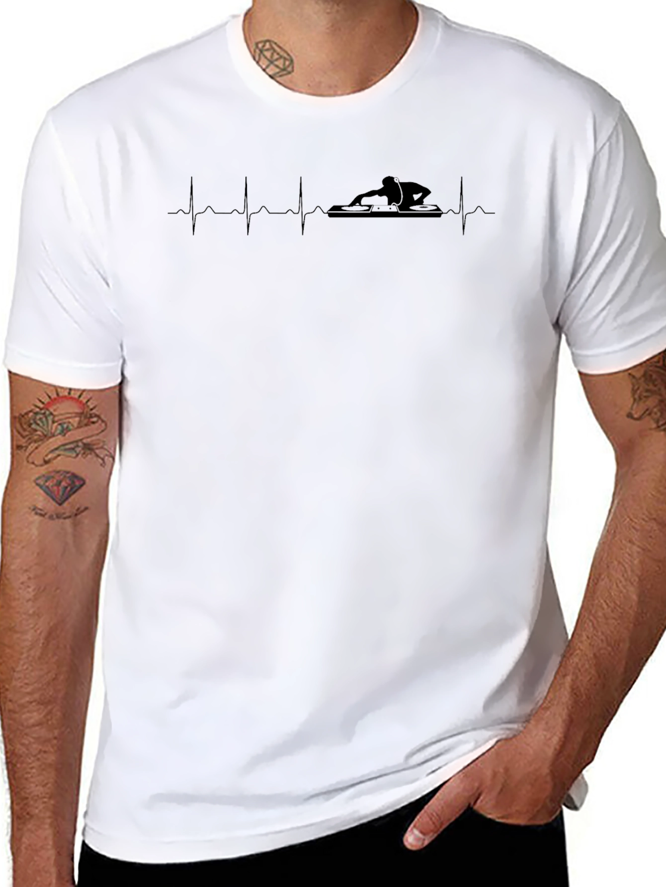 DJ Heartbeat T-Shirt - Spin Your Passion!