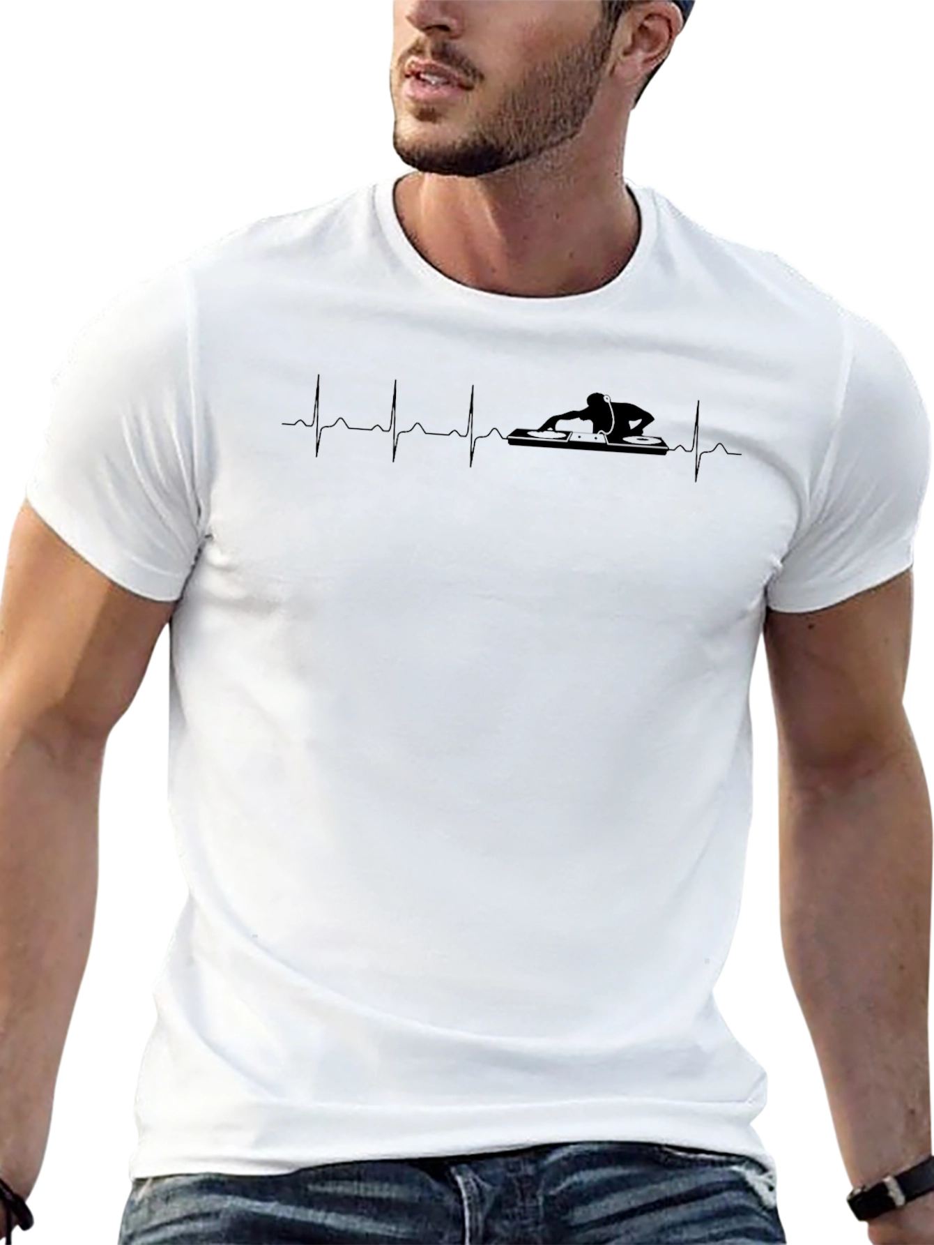 DJ Heartbeat T-Shirt - Spin Your Passion!