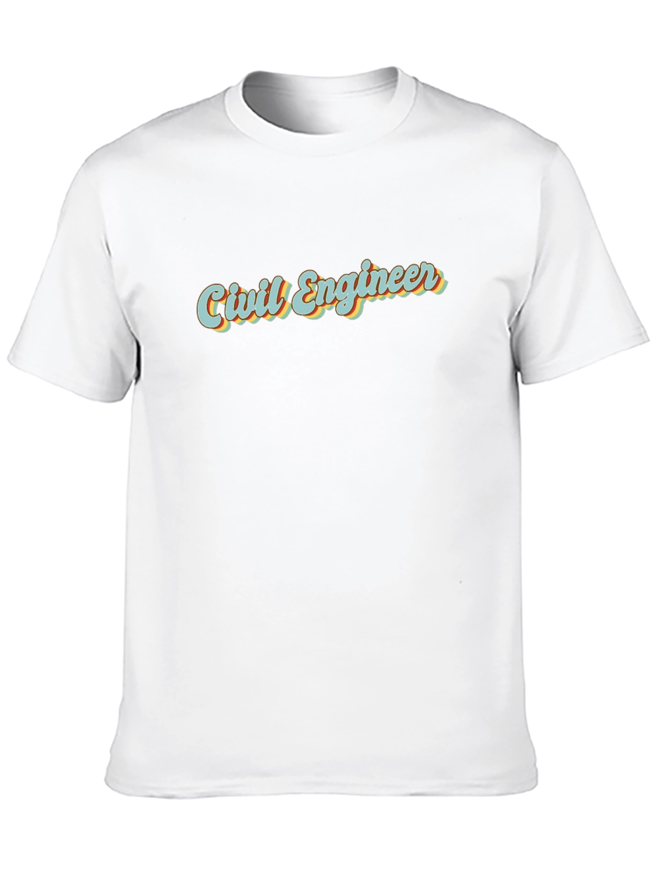 Civil Engineer Retro Graphic Tee - Black