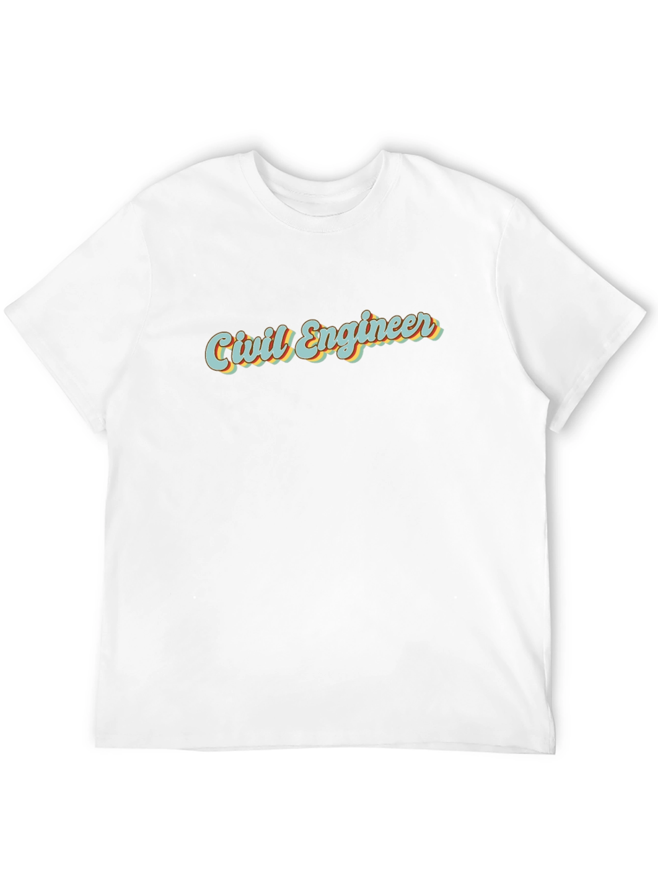 Civil Engineer Retro Graphic Tee - Black