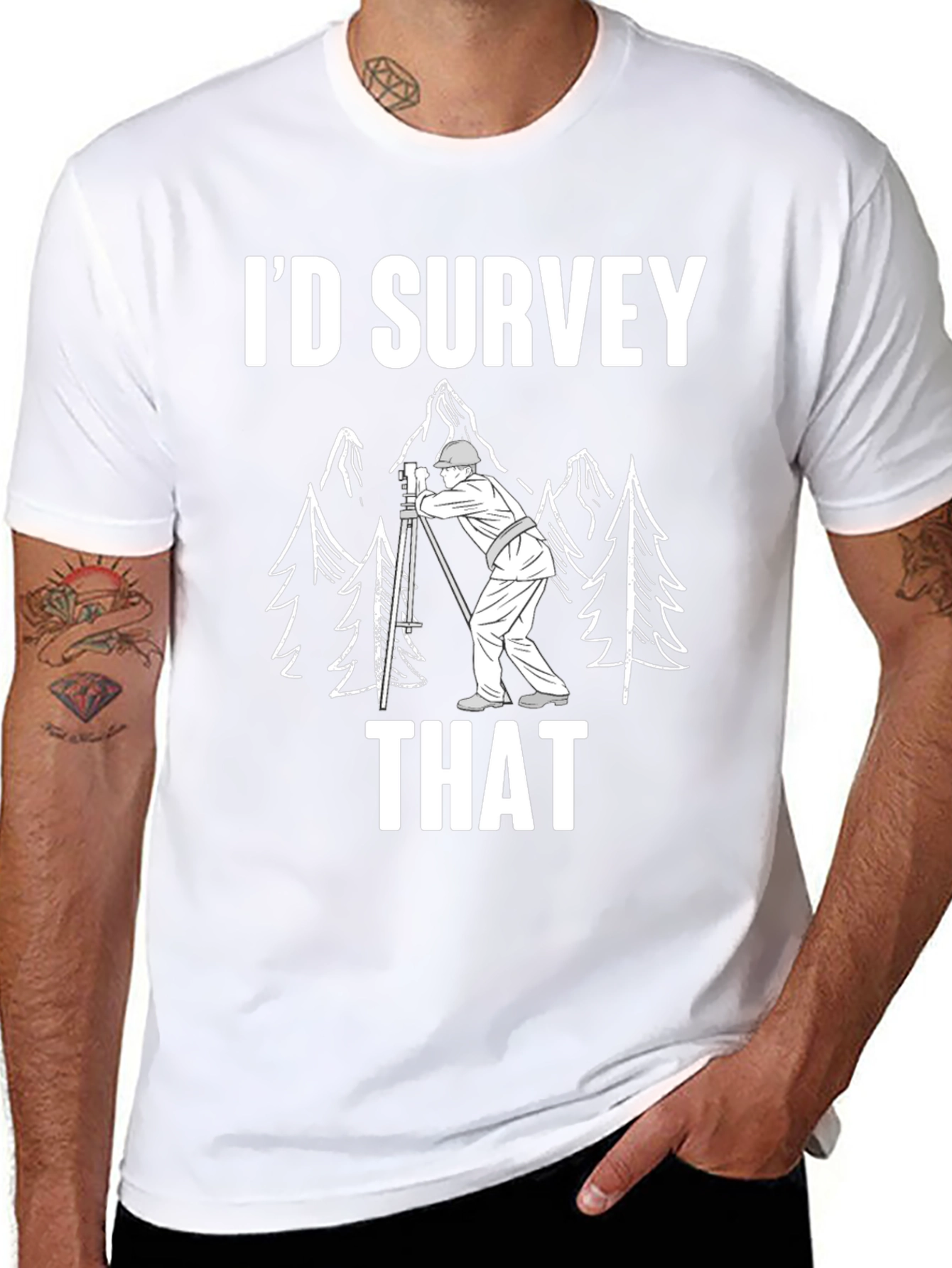 Id Survey That Funny Surveyor Shirt