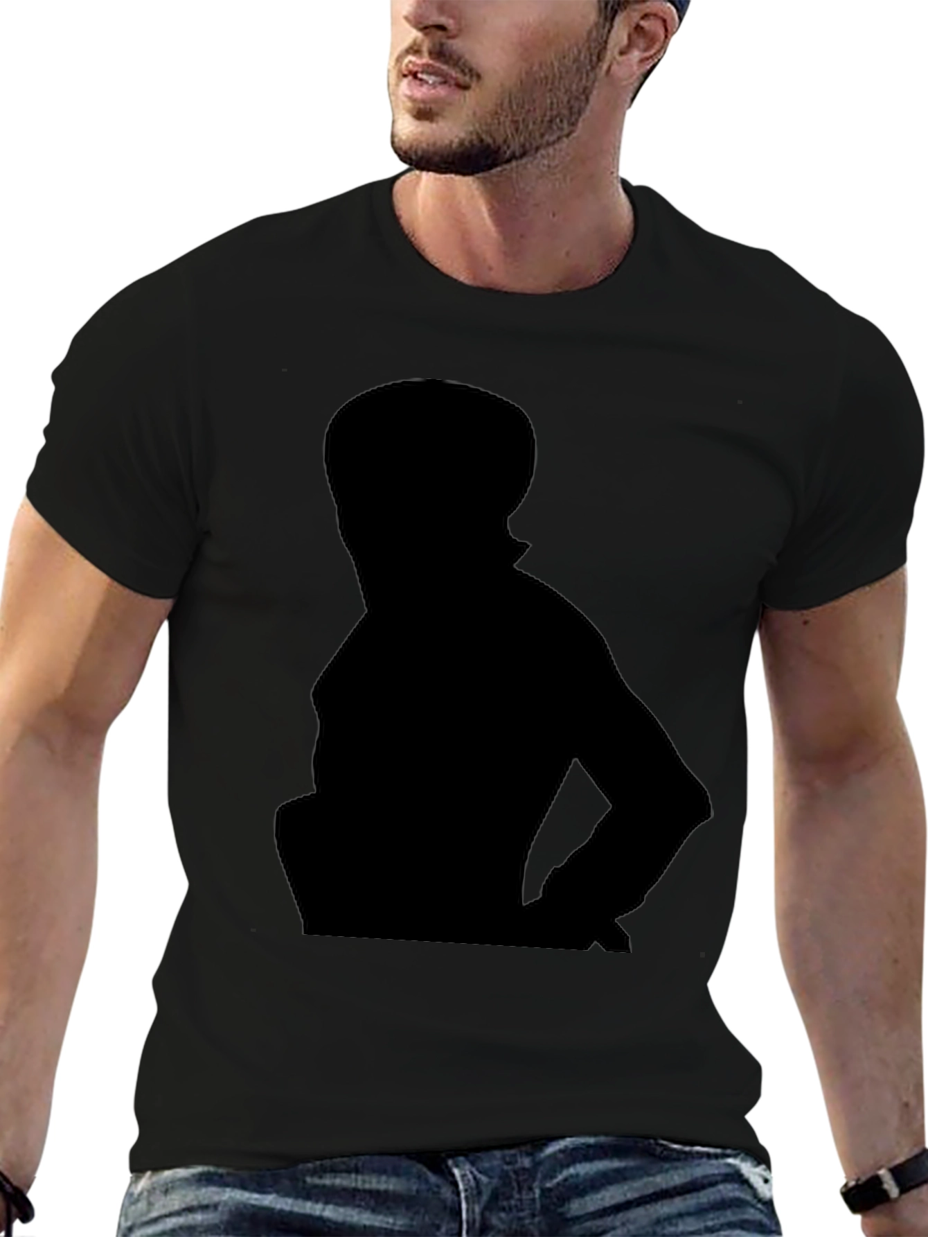 Silhouette Graphic Black T-Shirt