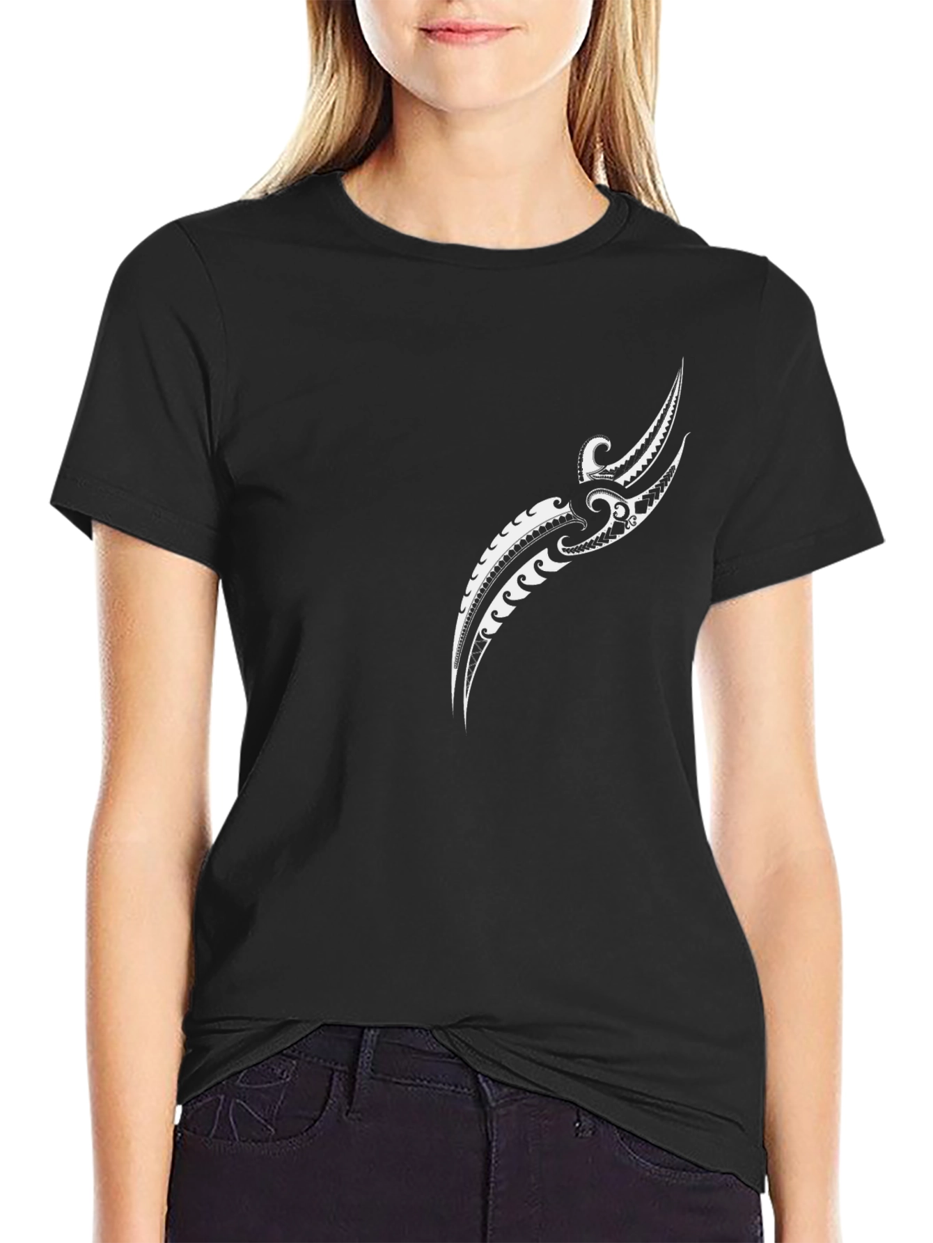 Tribal Tattoo Black T-Shirt